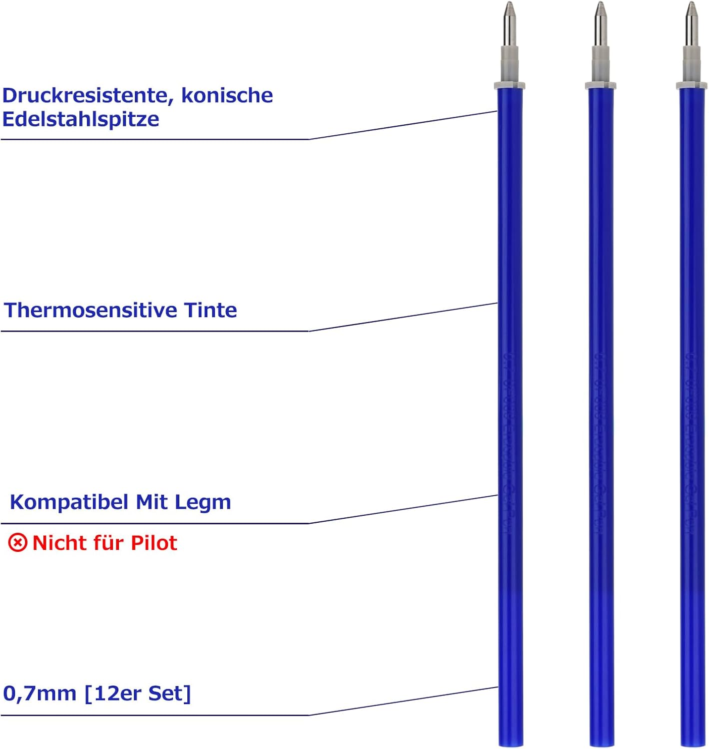 Thumbnail 1 de Ersatzminen 0,7 mm blau ✏️