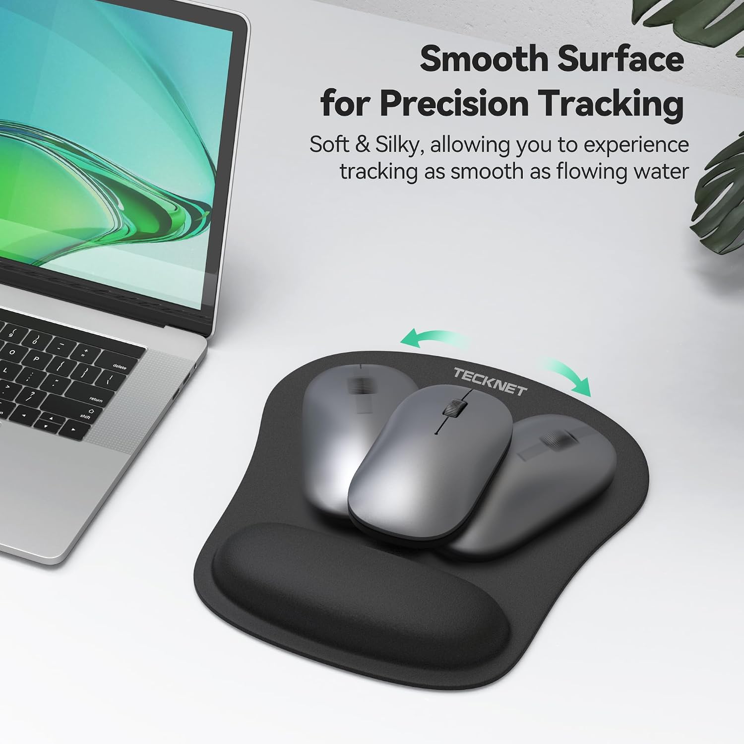 Thumbnail 5 de TECKNET Mouse Mat Keyboard Wrist Support Set