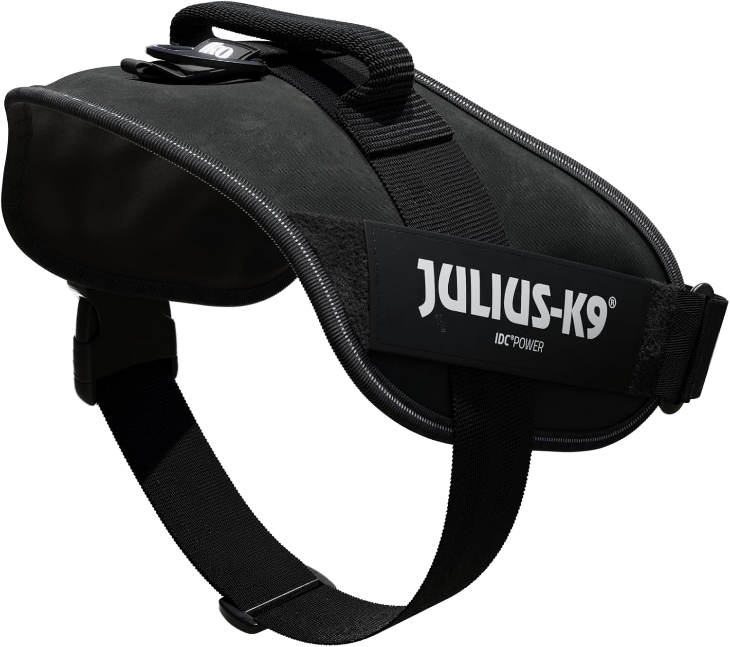 Detalle 2 de Julius K-9 IDC Power Harnais IDC Power, Taille 2, Noir — sécurité et confort pour les promenades quotidiennes