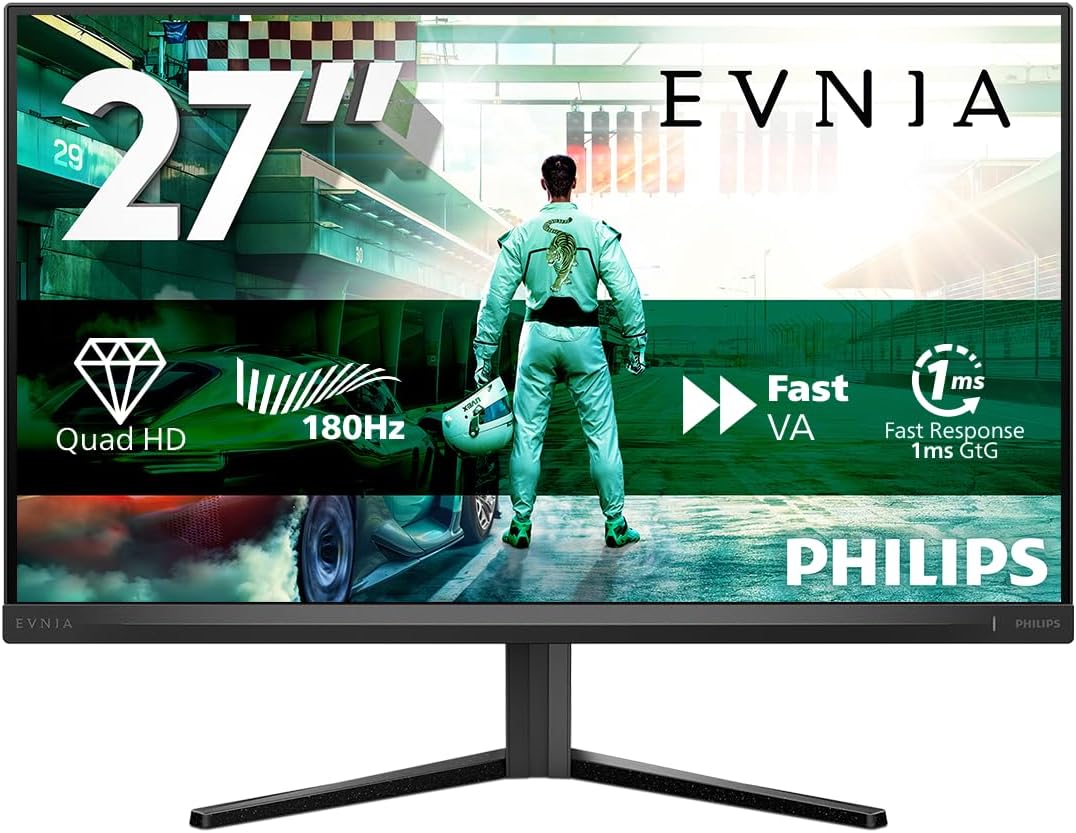 Detalle 2 de PHILIPS Evnia 27M2N3500AM – 27 Zoll WQHD Gaming-Monitor mit 180 Hz, Fast VA, 1 ms GTG und HDR10