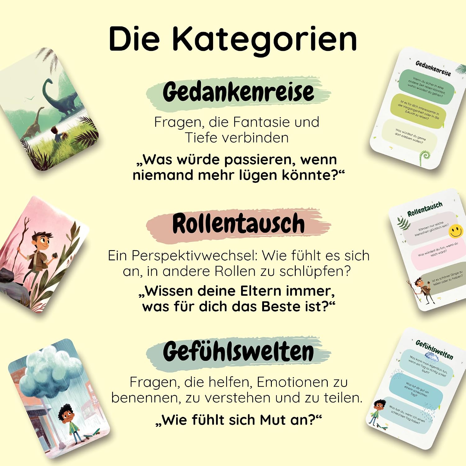 Detalle de Erzählkarten für Kinder 150 Fragen 🎲