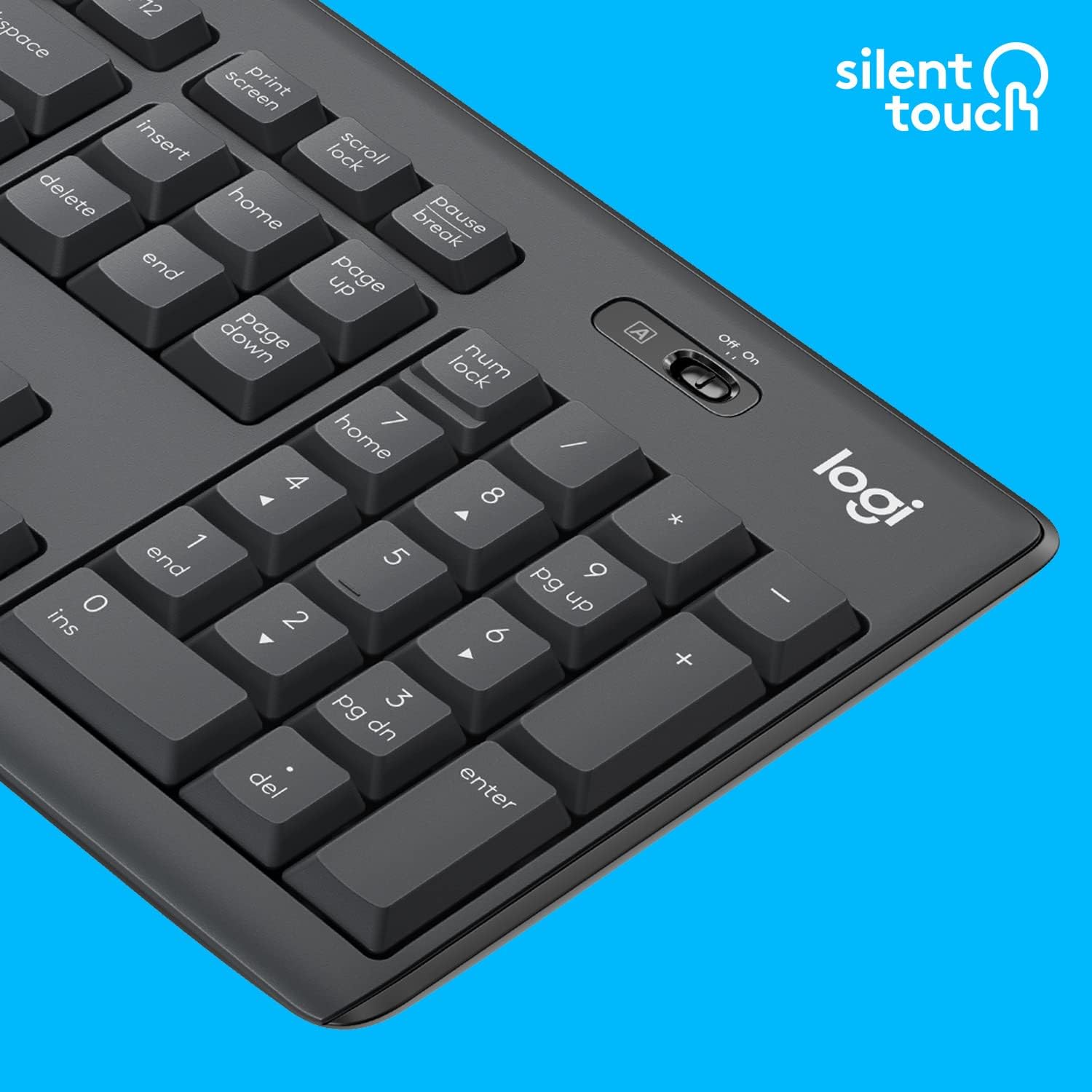 Thumbnail 2 de Logitech Mk295 Combinaison: Souris et Clavier Sans Fil avec SilentTouch, 90% de Bruit en Moindre (QWERTY Noir)