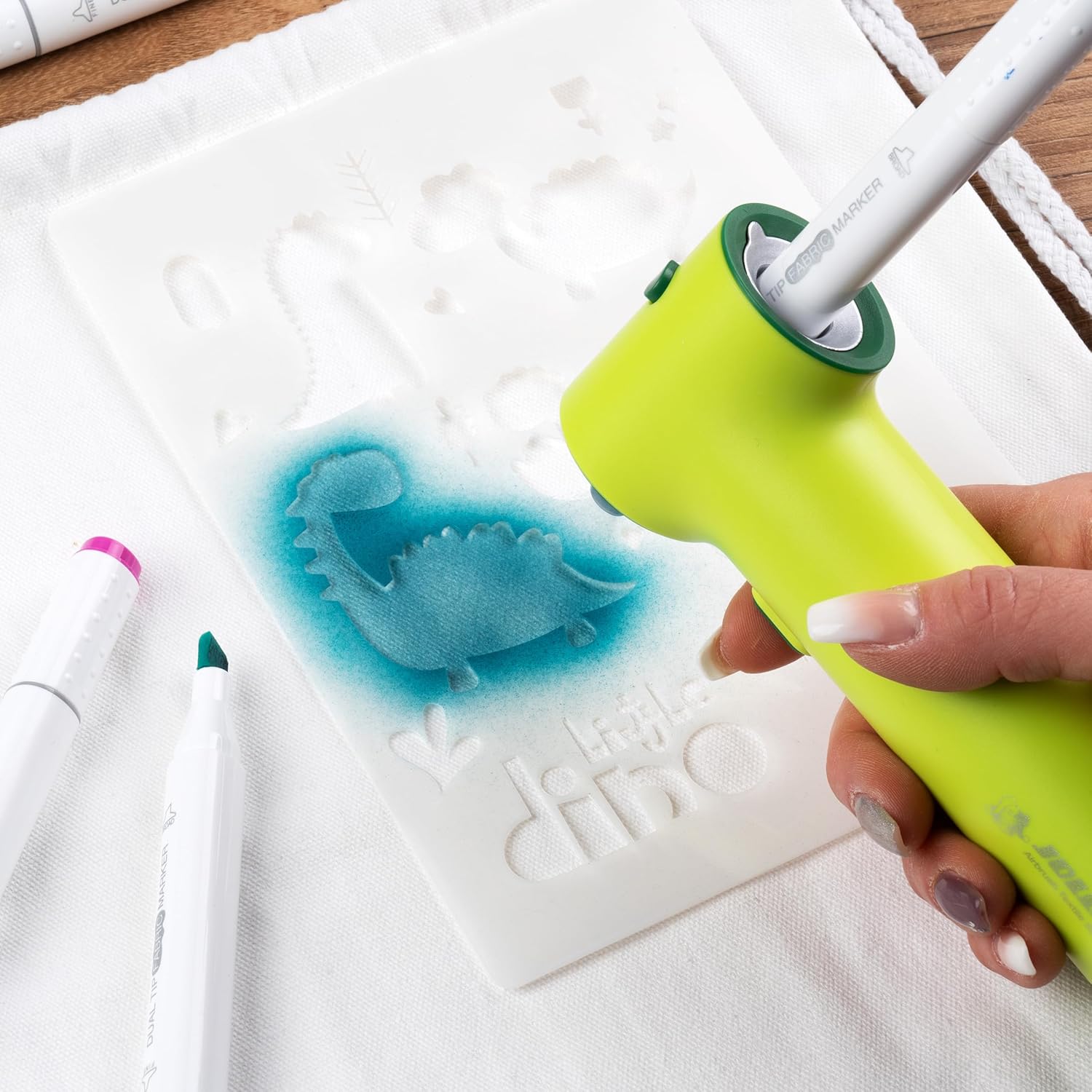 Thumbnail 3 de JOLLY Marcador textil 12 colores, punta gruesa y fina 🎨