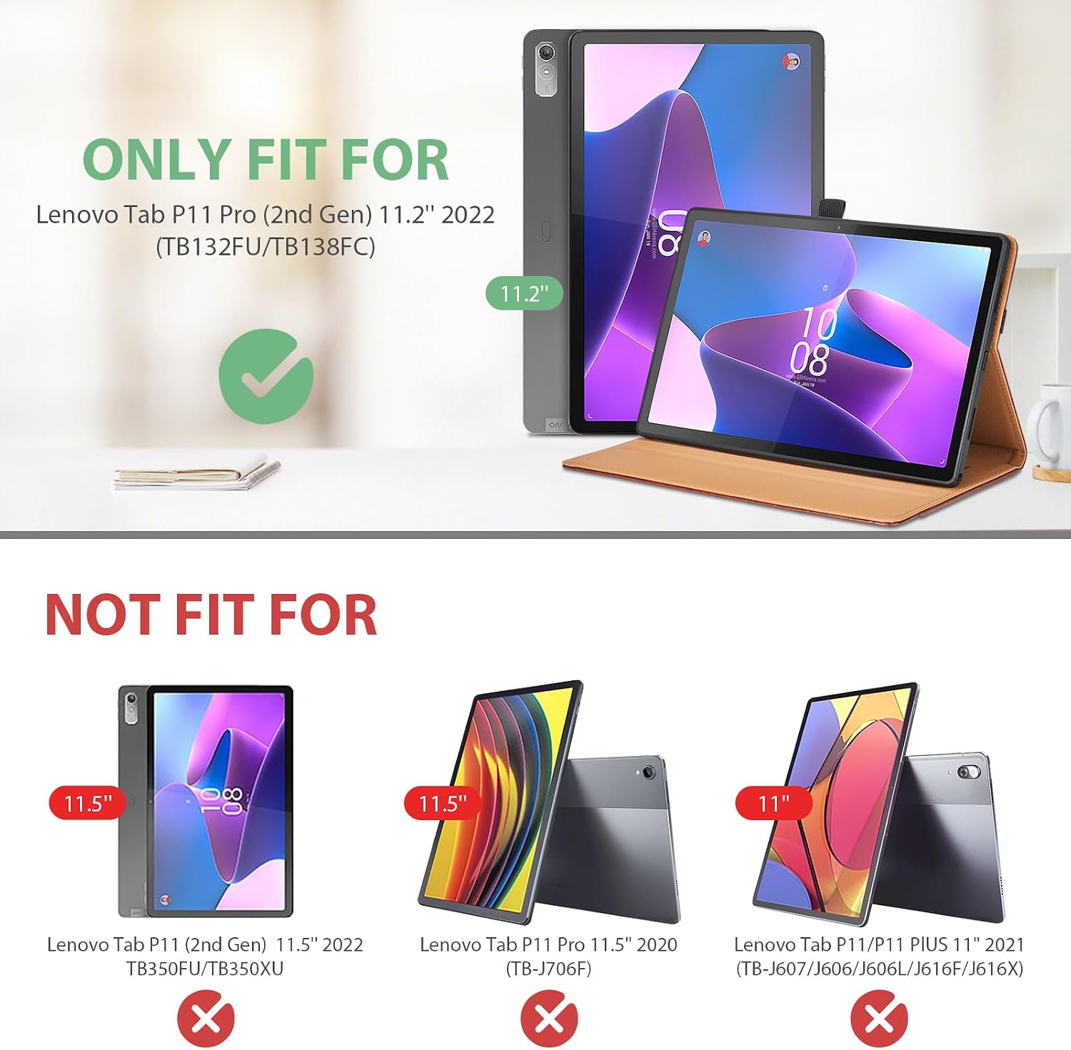 Detalle 2 de Lenovo Tab P11 Pro 11,2 Zoll Schutzhülle
