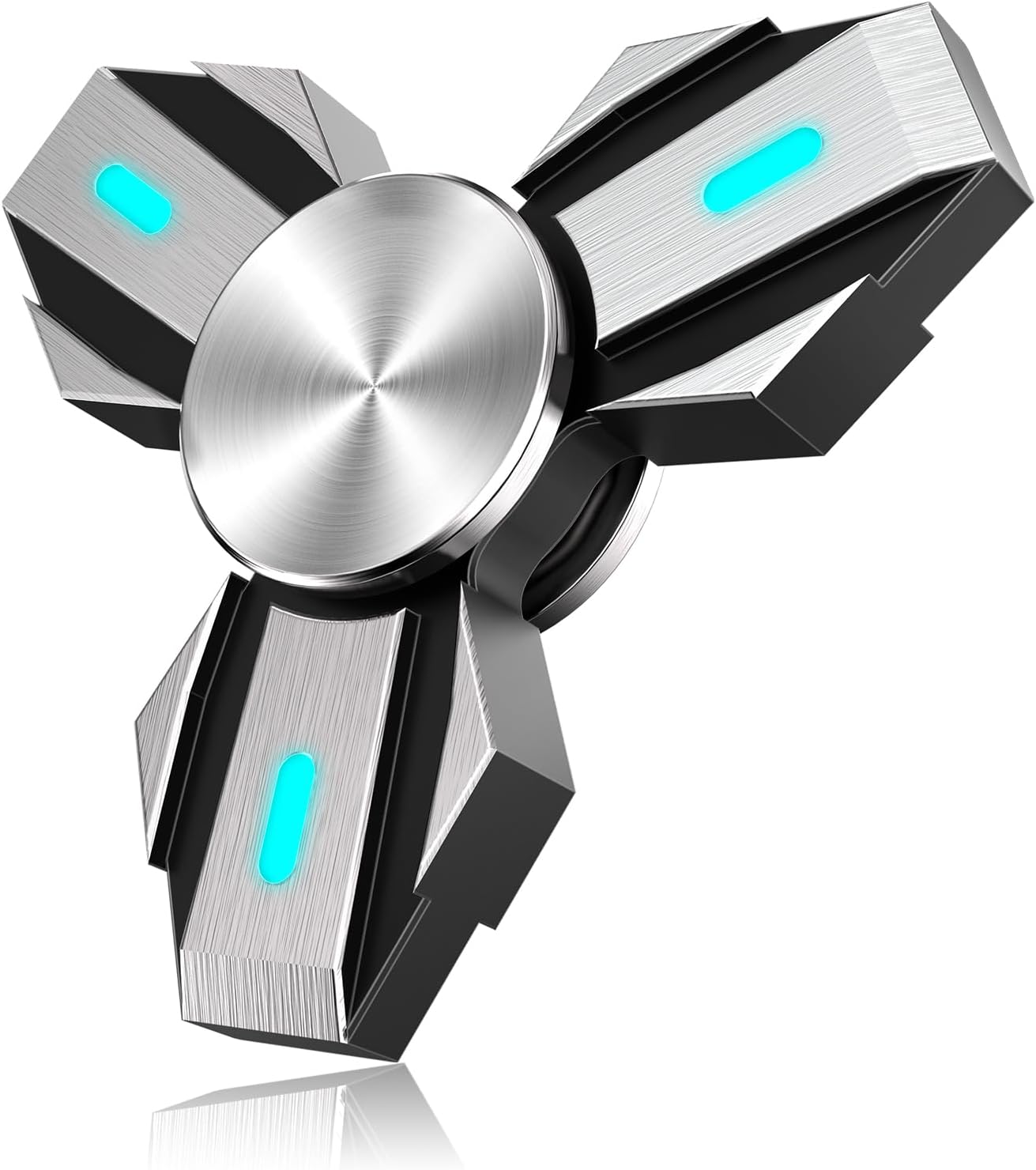 Thumbnail 6 de Coolden Fidget Spinner „Dunkel leuchtend“ aus Metall (Modell: rund, braun) für Anti-Stress