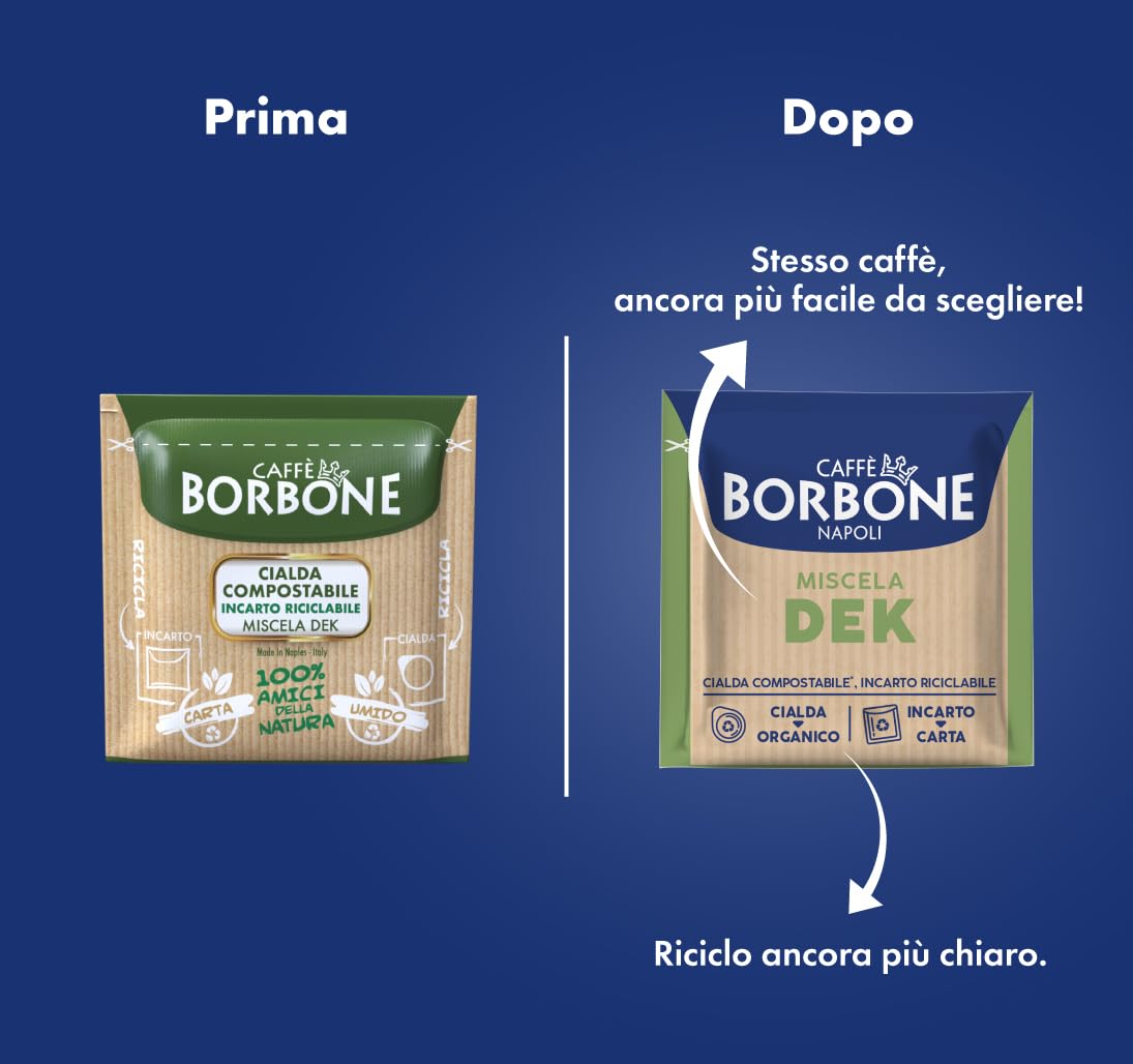 Thumbnail 6 de Caffè Borbone Kompostierbare Kaffeepads Dekaffeinierte Mischung – 150 Pads, ESE 44 mm kompatibel