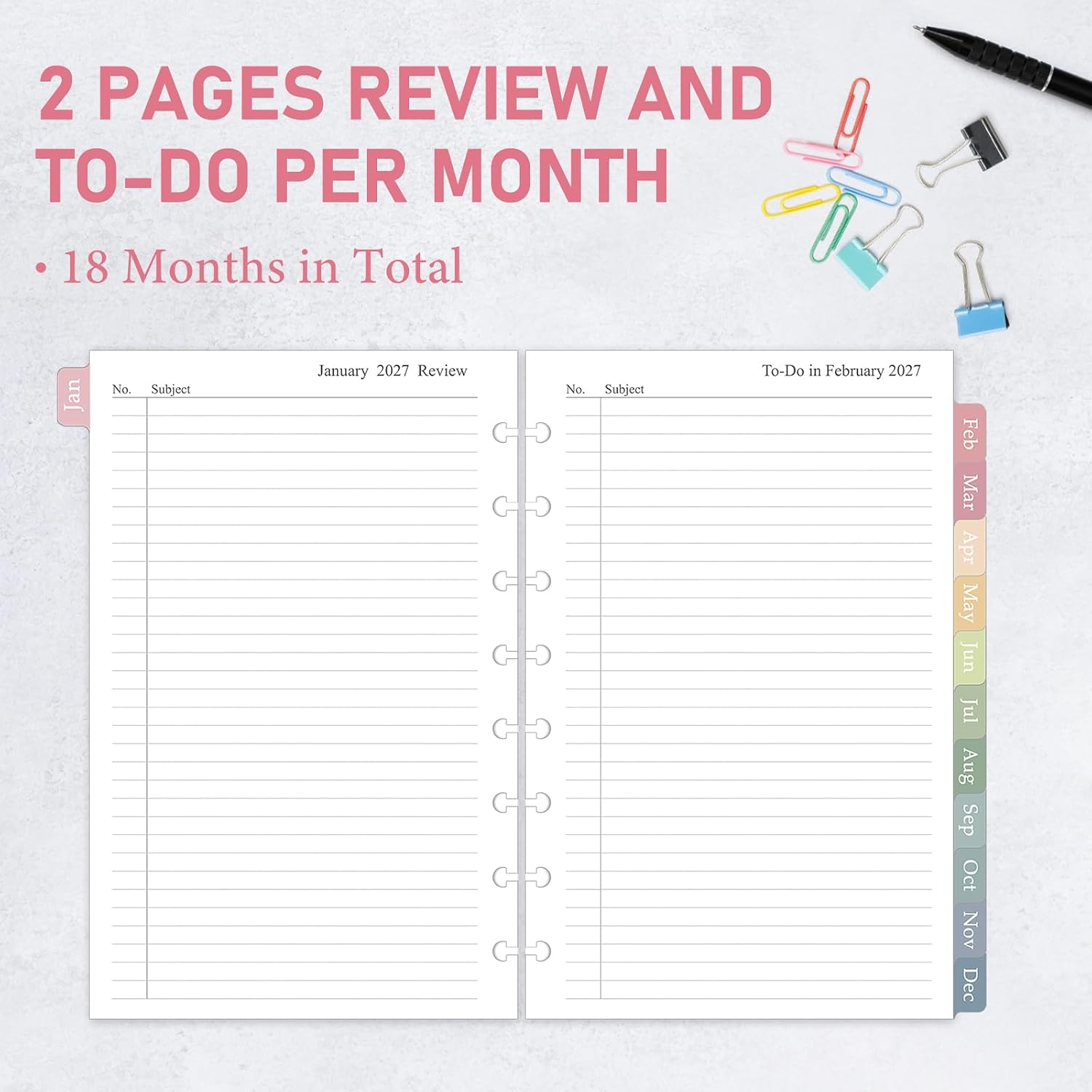 Detalle de Monthly Planner Refill, 8-Disc