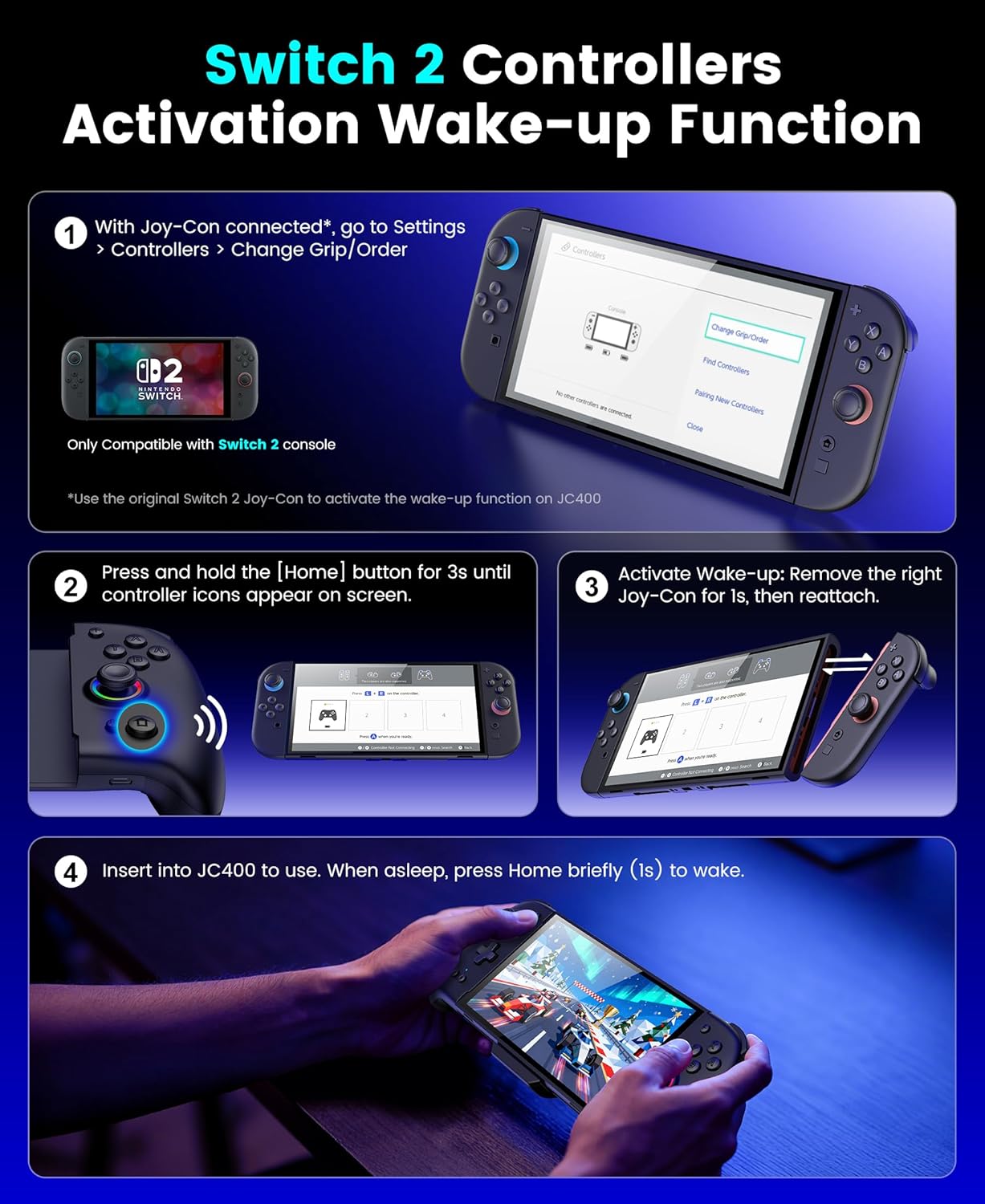 Thumbnail 5 de HASACOOL Switch 2 Controller 1000mAh