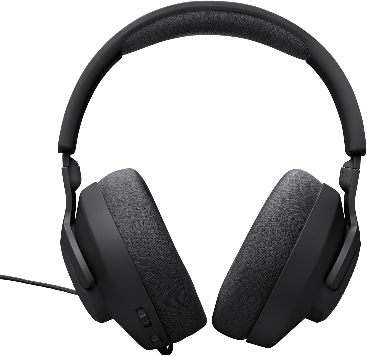 Detalle de JBL Quantum 100M2: auriculares gaming con sonido envolvente y micrófono desmontable