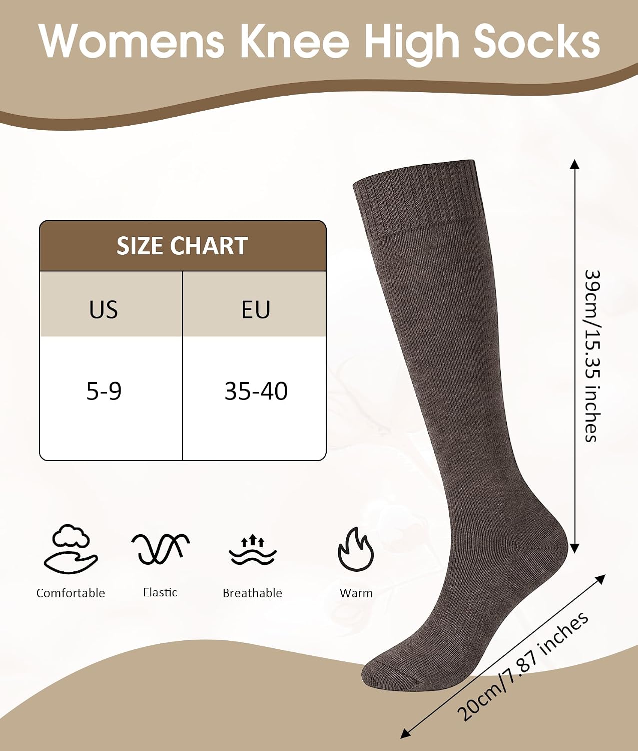 Thumbnail 6 de Justay Knee-High Socks Cotton