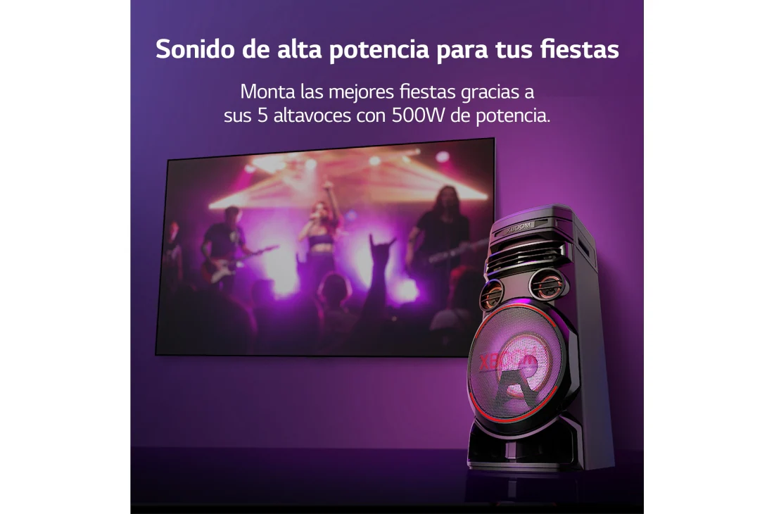 Detalle 1 de LG XBOOM RNC7 Altavoz de gran potencia con mesa DJ