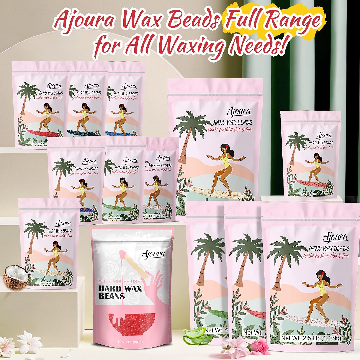 Thumbnail 6 de Ajoura 2.5 lb Unscented Hard Wax Beads for Full-Body Hair Removal