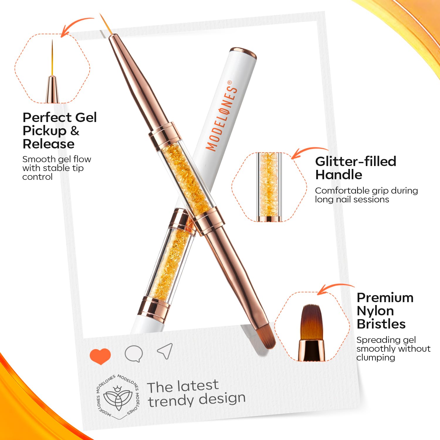 Thumbnail 4 de Modelones Dual-Ended Nail Brush, Nylon
