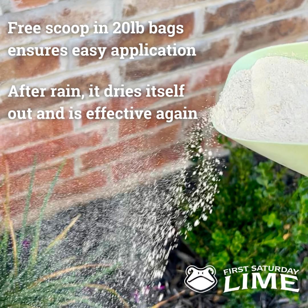 Thumbnail 5 de First Saturday Lime Insect Deterrent 20LB | Natural Outdoor Pest Barrier
