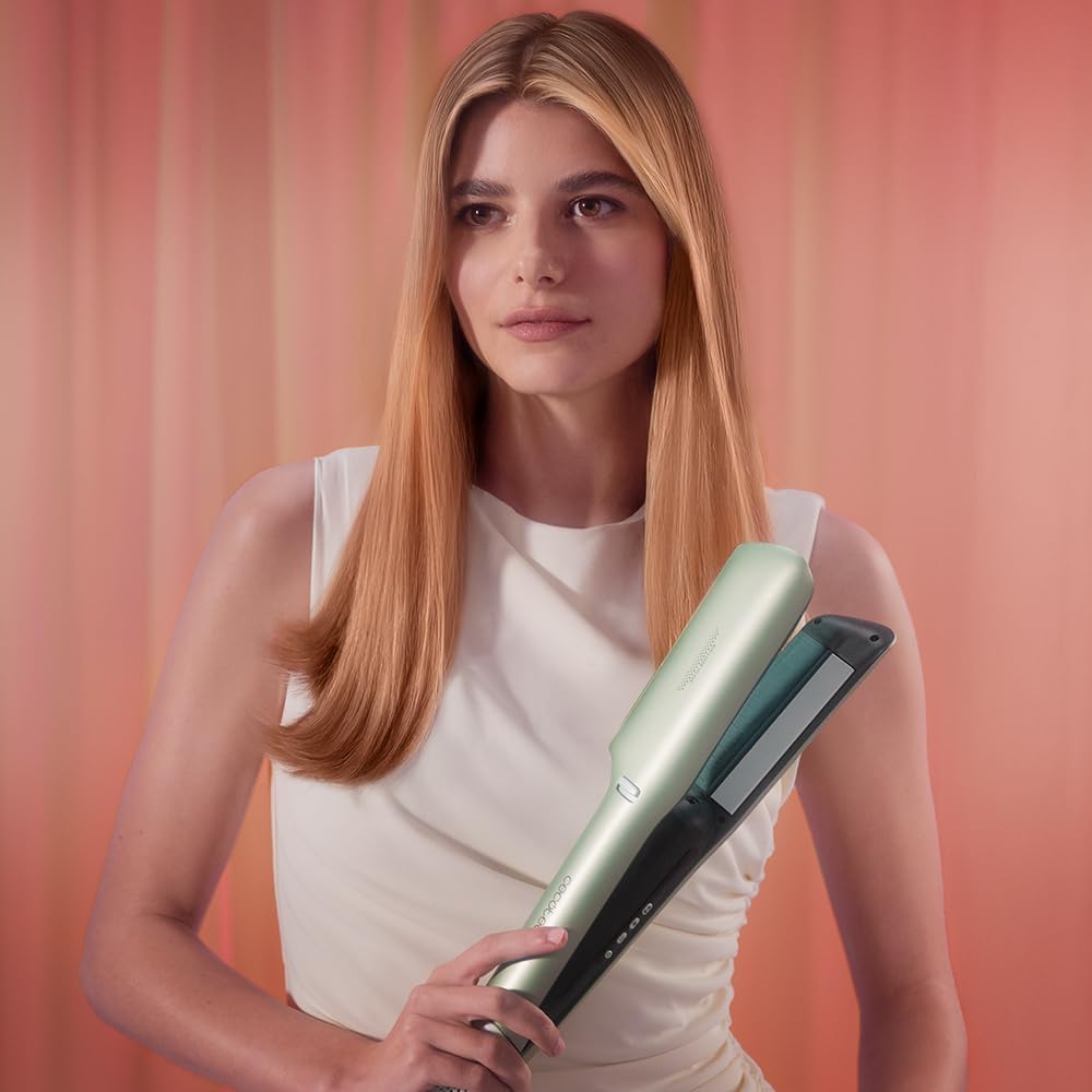 Detalle de Cecotec Lisseur à Cheveux Air Lisse Black 600W – Sèche, Lisser et Coiffer en Une Étape