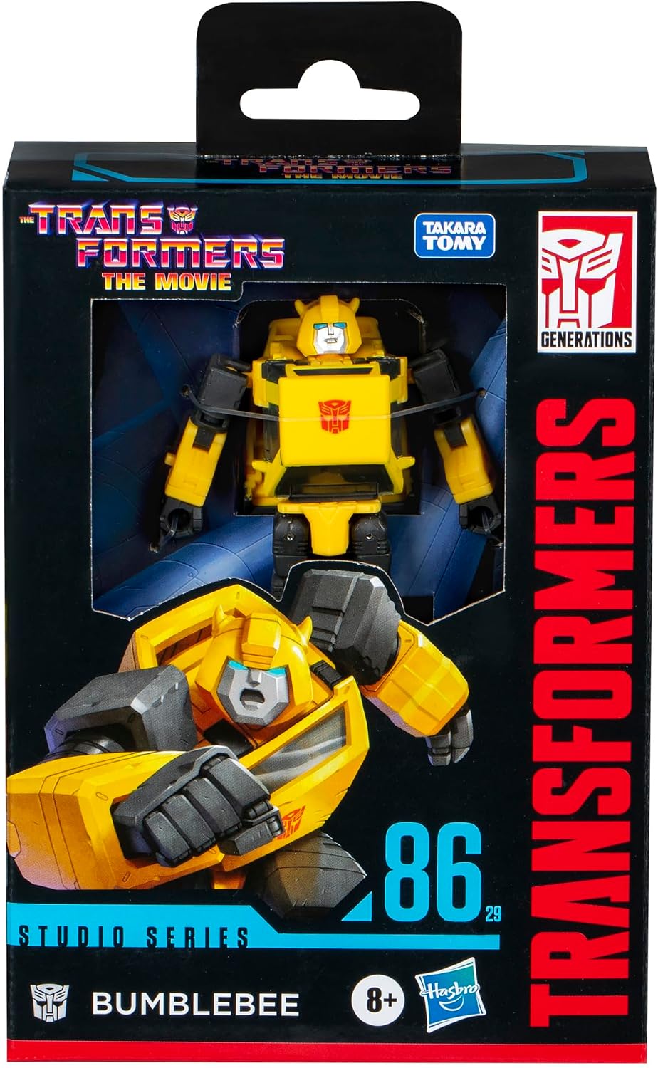Thumbnail 1 de Transformers Studio Series 86-29 Deluxe Class Bumblebee convertibile (11 cm), action figure ispirata a Transformers: The Movie
