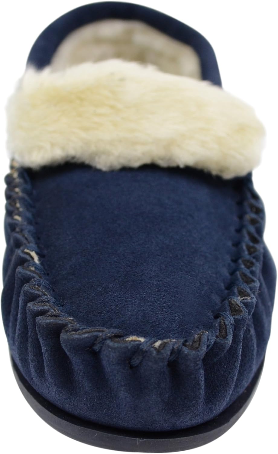 Thumbnail 1 de ABSOLUTE FOOTWEAR Ladies Suede Sheepskin Moccasins with Rubber Sole