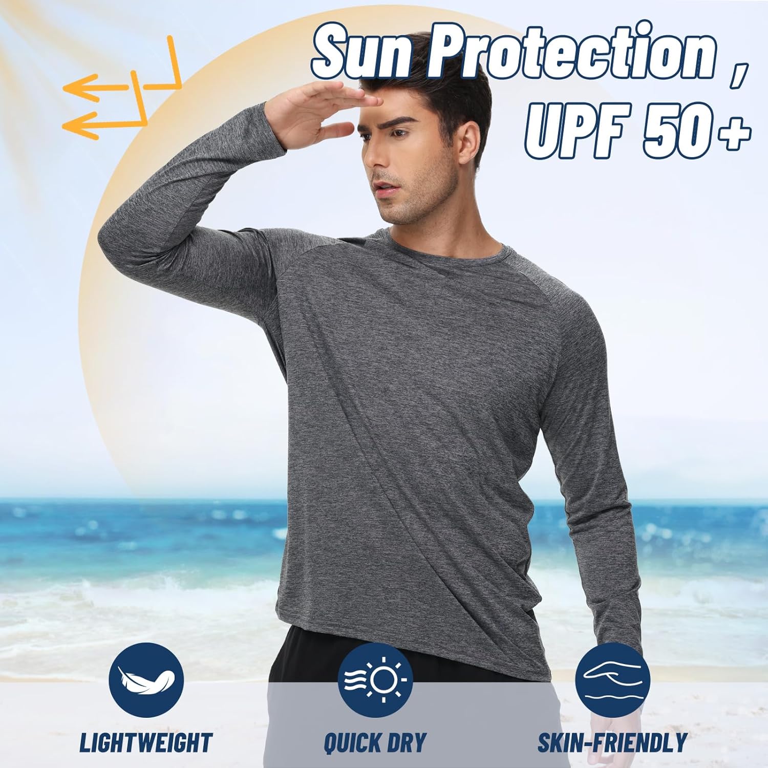Thumbnail 2 de 3 Pack Long Sleeve Quick-Dry Shirts for Men ⚙