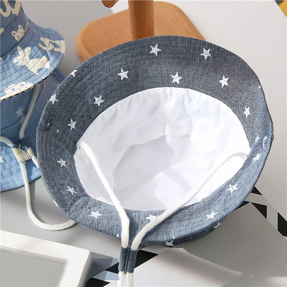 Detalle 2 de Malaxlx Baby & Toddler Bucket Sun Hat (Cute Print) with UPF 50+