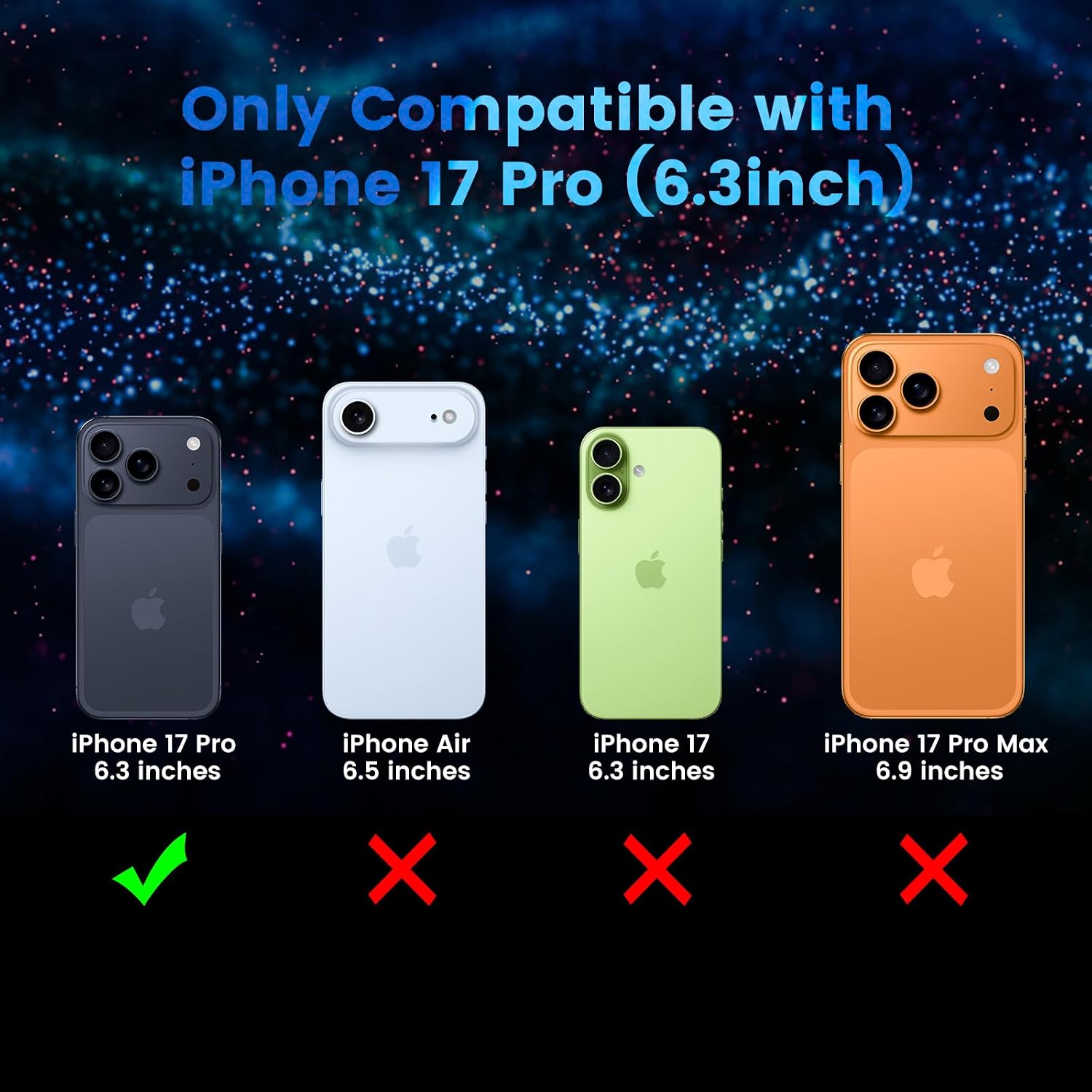 Detalle 2 de HWeggo iPhone 17 Pro Sichtschutzfolie