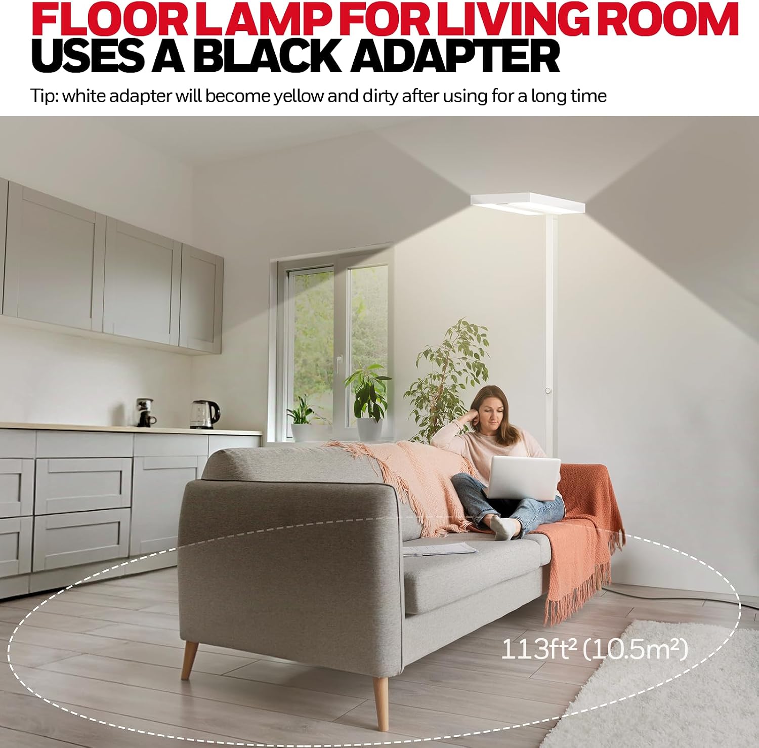 Thumbnail 3 de Honeywell 6000LM Floor Lamp for Living Room