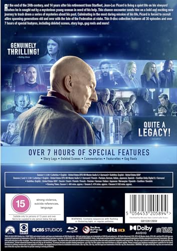 Detalle de Star Trek: Picard – The Complete Series Blu-ray (Region A, B & C)
