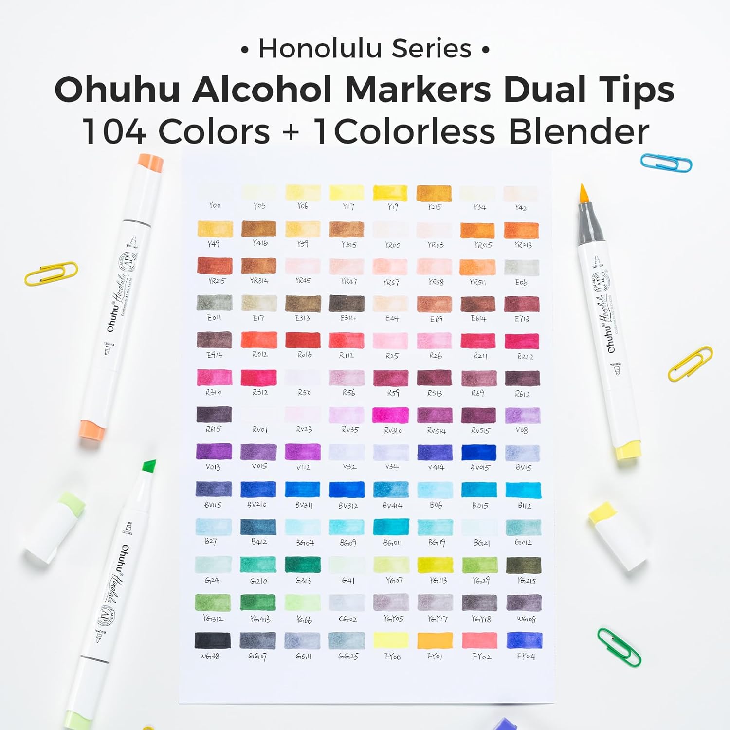 Thumbnail 4 de Ohuhu Alkohol Marker 104 Farben Set