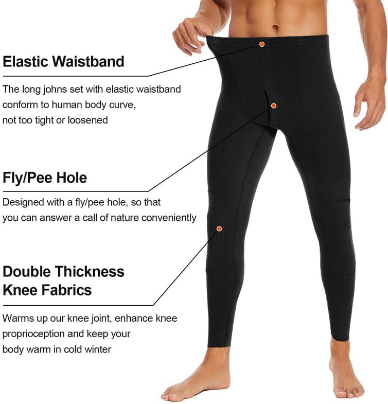 Thumbnail 5 de SIMIYA Men's Thermal Long Johns, 2-Pack Fleece-Lined Base Layer