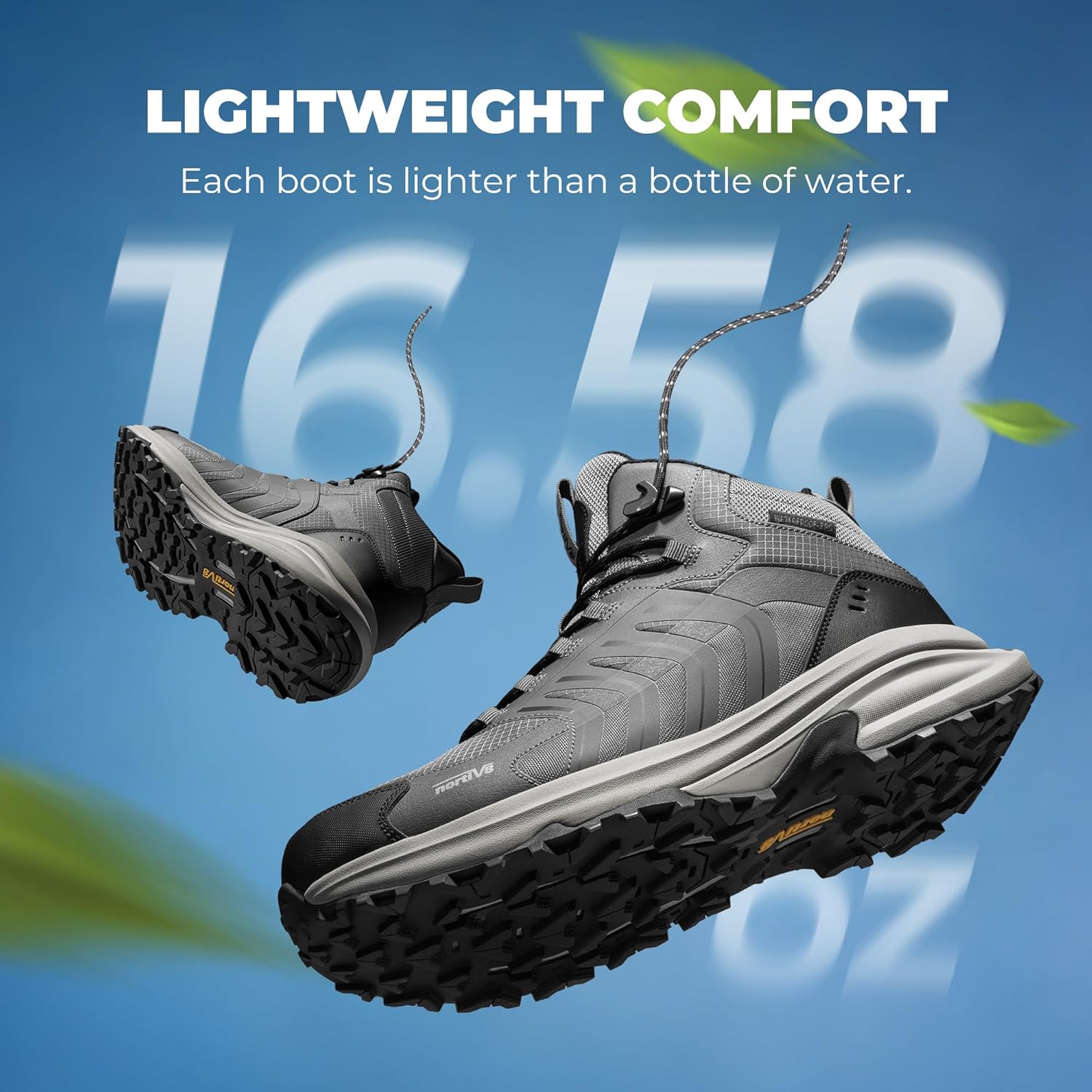 Thumbnail 4 de NORTIV 8 Men's Waterproof PRO Hiking Boots (Armadillo FieldLite) – Lightweight, Waterproof Trekking Shoes