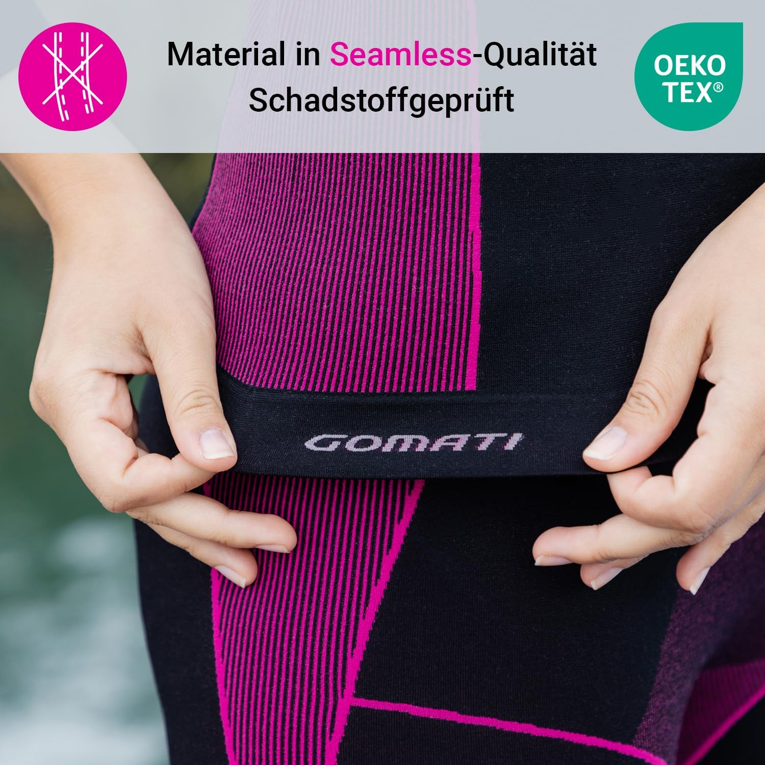 Detalle de Gomati Women's Thermal Underwear Set, Seamless and Quick-Drying