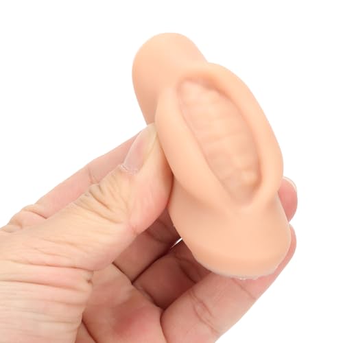 Detalle de Fockety Fake Lips: 10-Pack Silicone Practice Lips for Tattoo Techniques (Dark Skin Colour)
