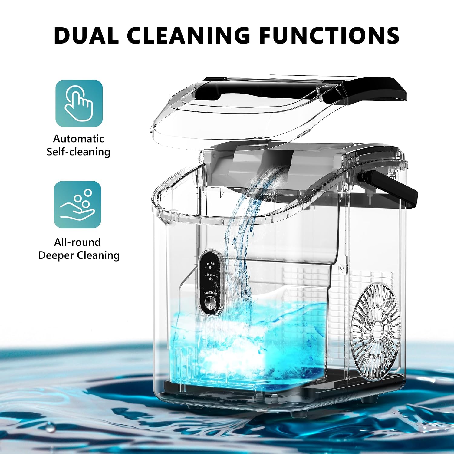 Thumbnail 4 de EUHOMY Nugget Ice Maker 34 lb Capacity