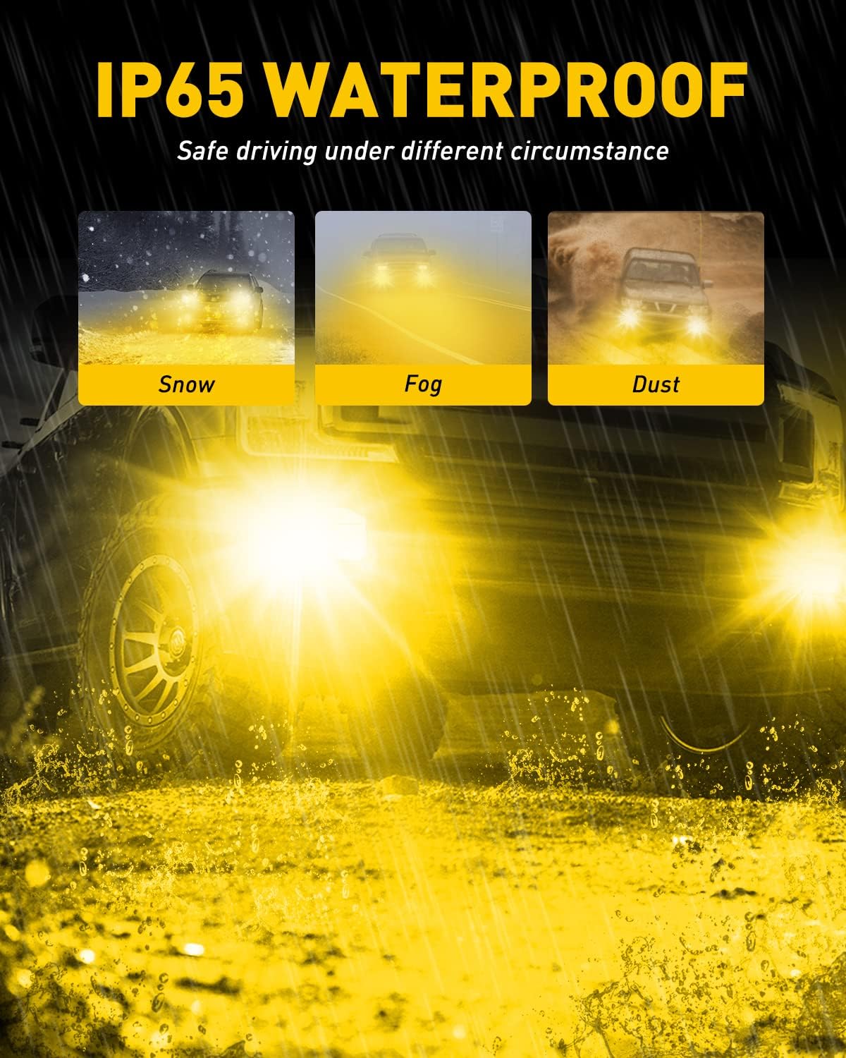 Detalle 2 de AUXITO 9006 LED Fog Light Bulbs