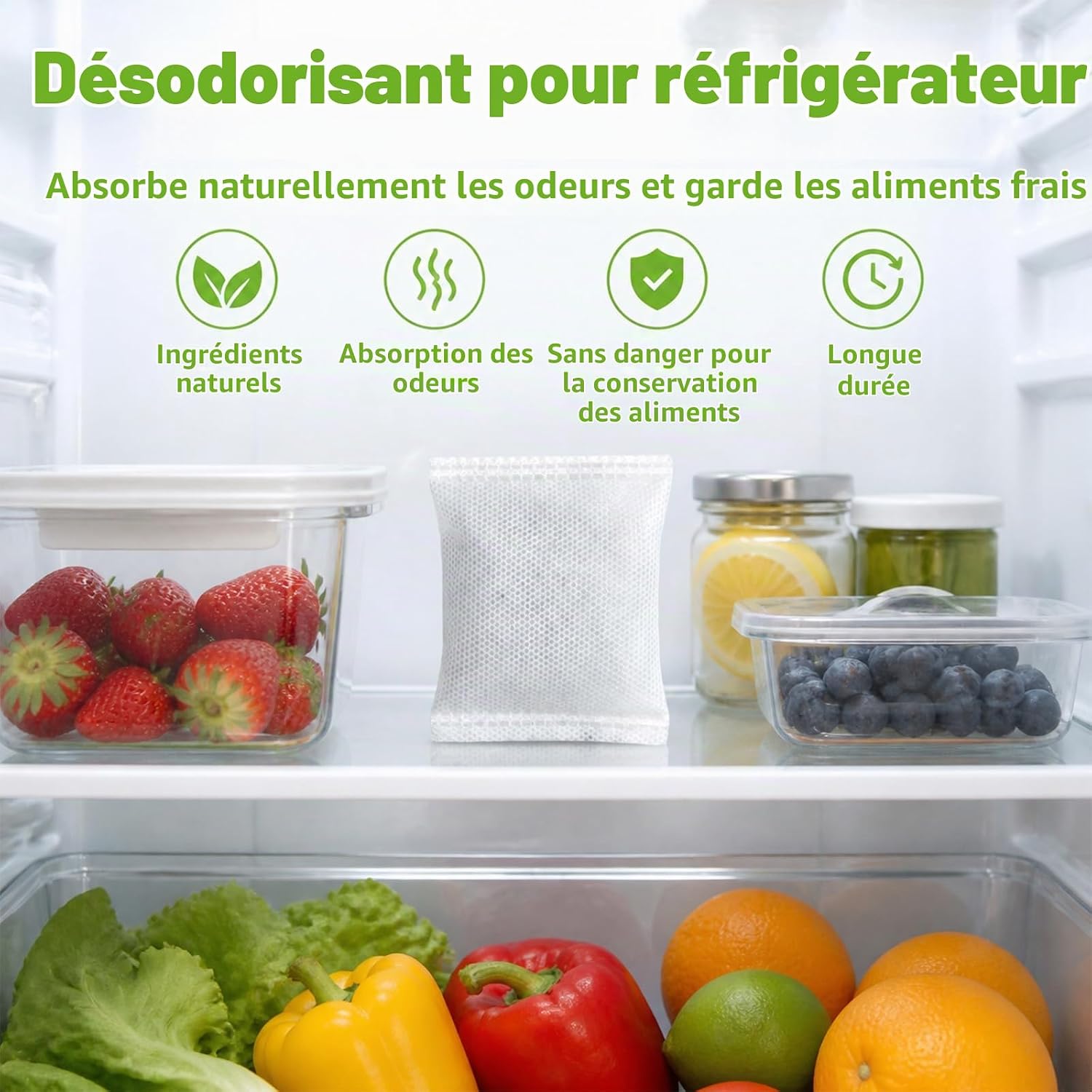 Detalle 1 de GVTCO 50 actievekoolzakjes van 10 g voor natuurlijke geurabsorptie