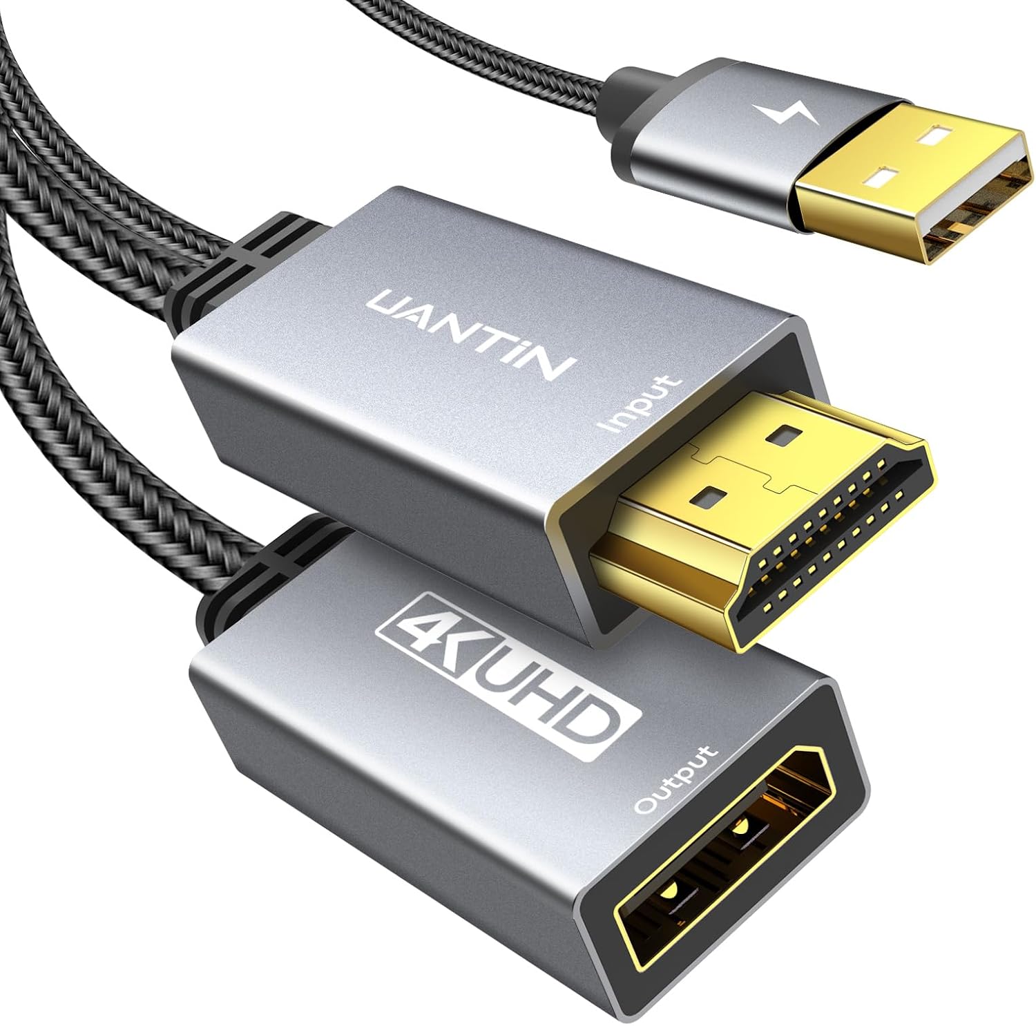 UANTIN HDMI to DisplayPort Adapter 4K60 Hz