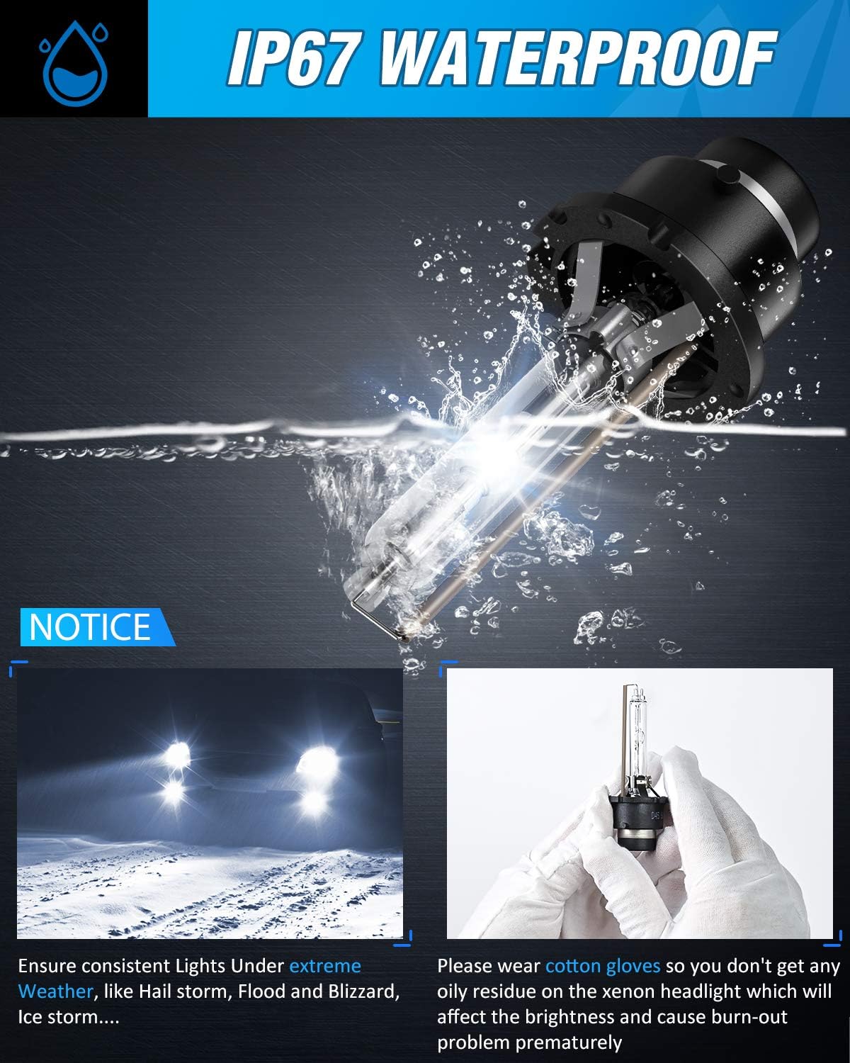 Thumbnail 5 de Nilight D2S HID Bulb 6000K Diamond White for Cars