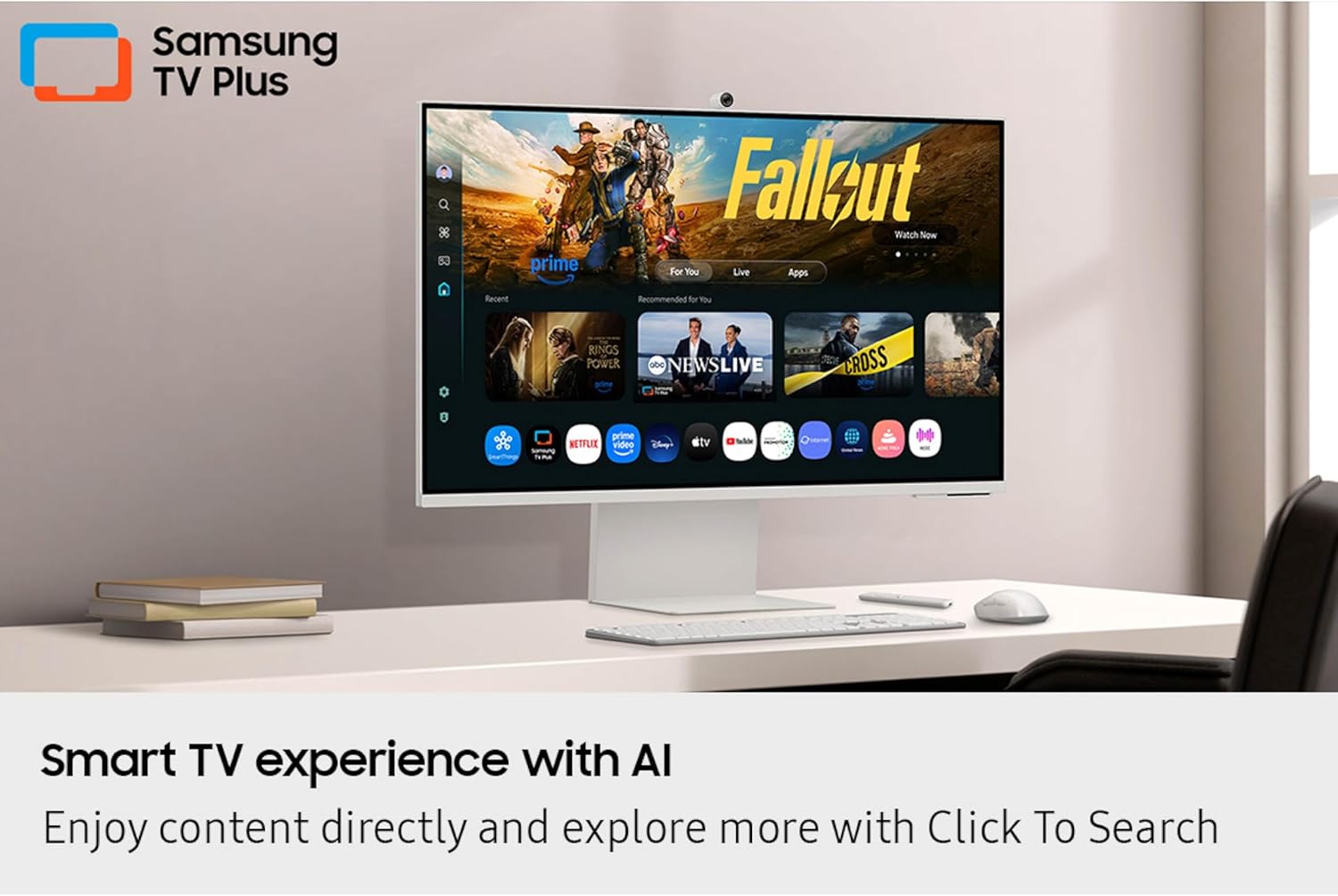 Detalle de Samsung 32” Smart Monitor M8 (M80F) 4K UHD with Vision AI (LS32FM803UNXZA)