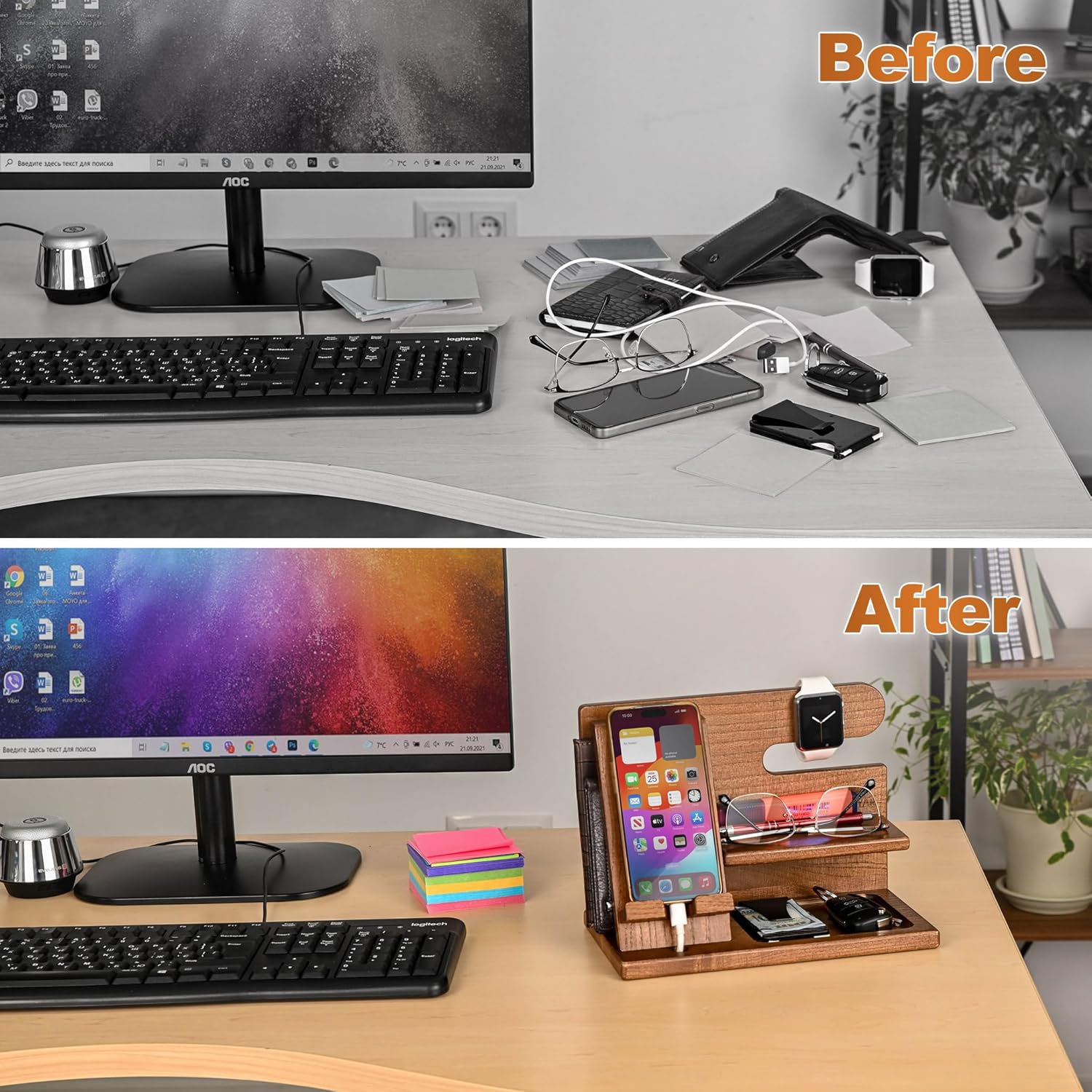 Detalle de TESLYAR phone docking station 25 cm