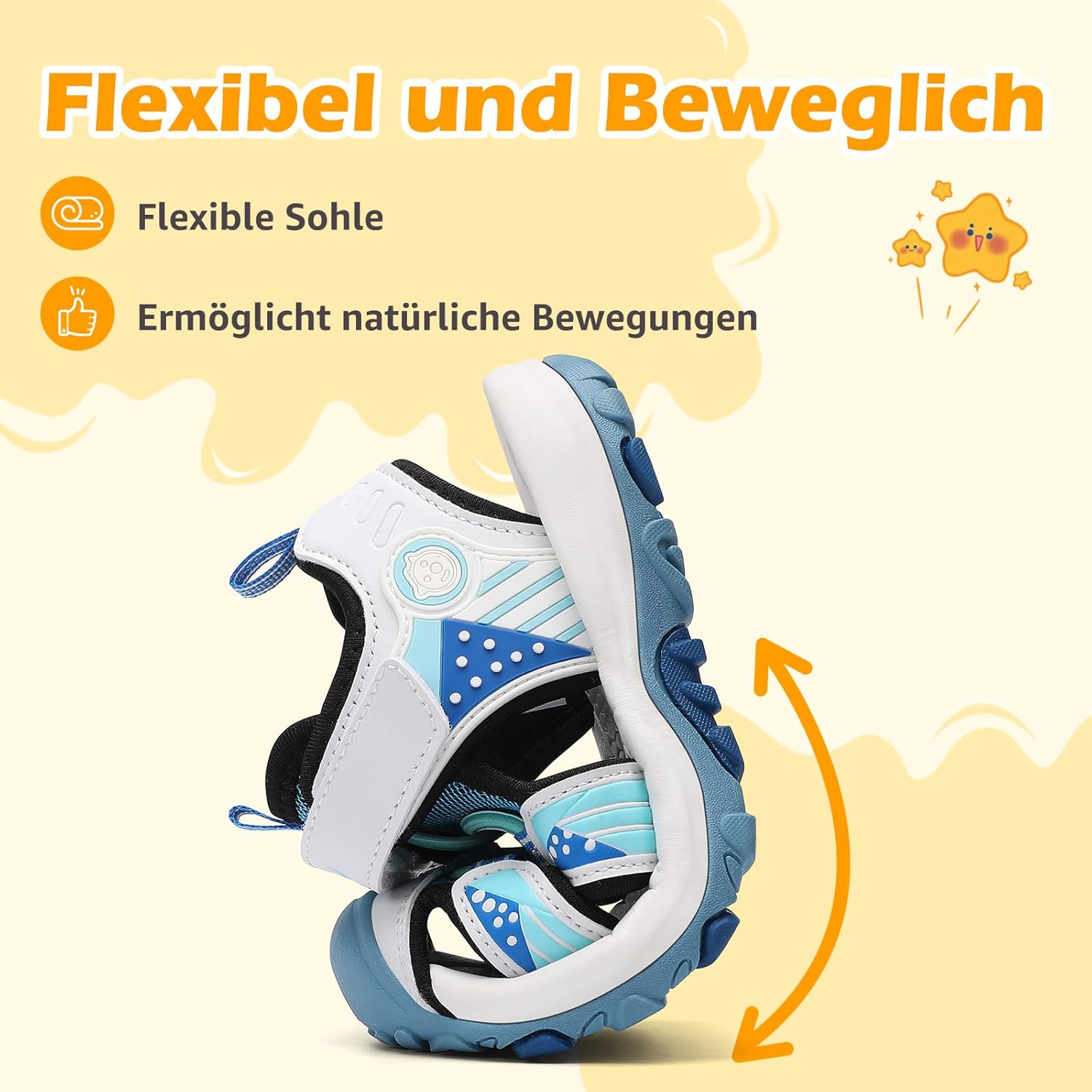 Thumbnail 6 de Mishansha Mädchen Sandalen Sommer Geschlossene Sandalen – Atmungsaktiv, Outdoor geeignet