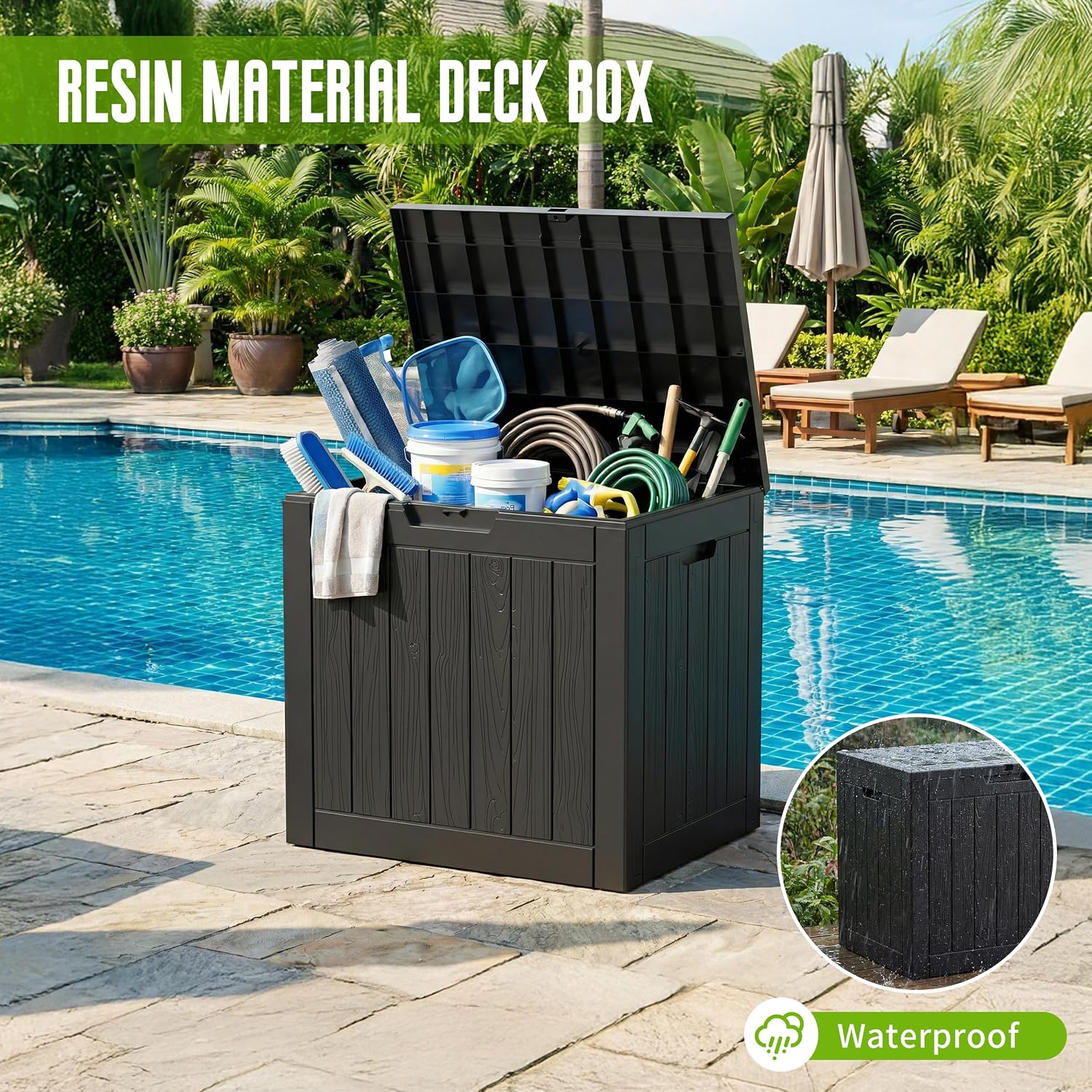Detalle 2 de DRATO Outdoor Storage Box, 35 Gallon