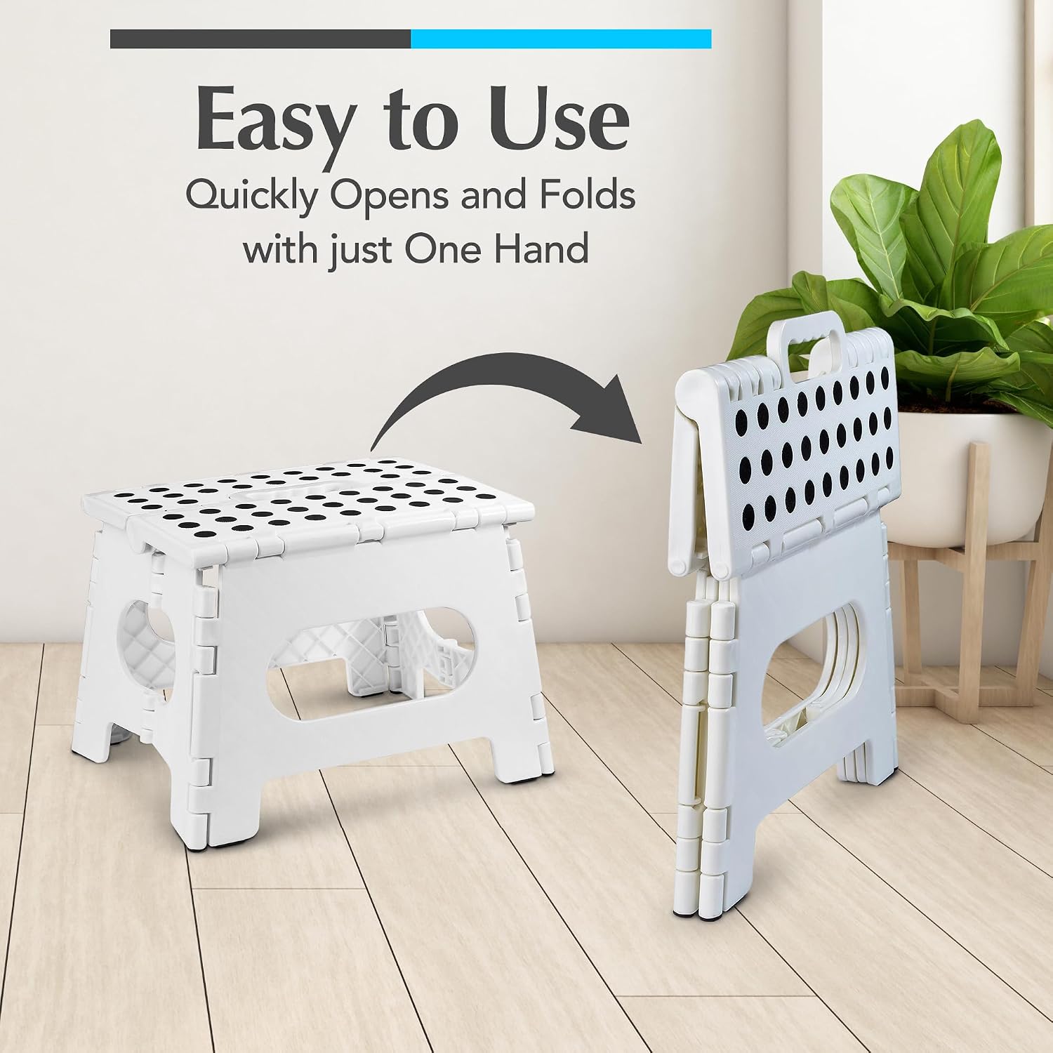 Thumbnail 2 de Handy Laundry Folding Lightweight Step Stool (9 Inch)