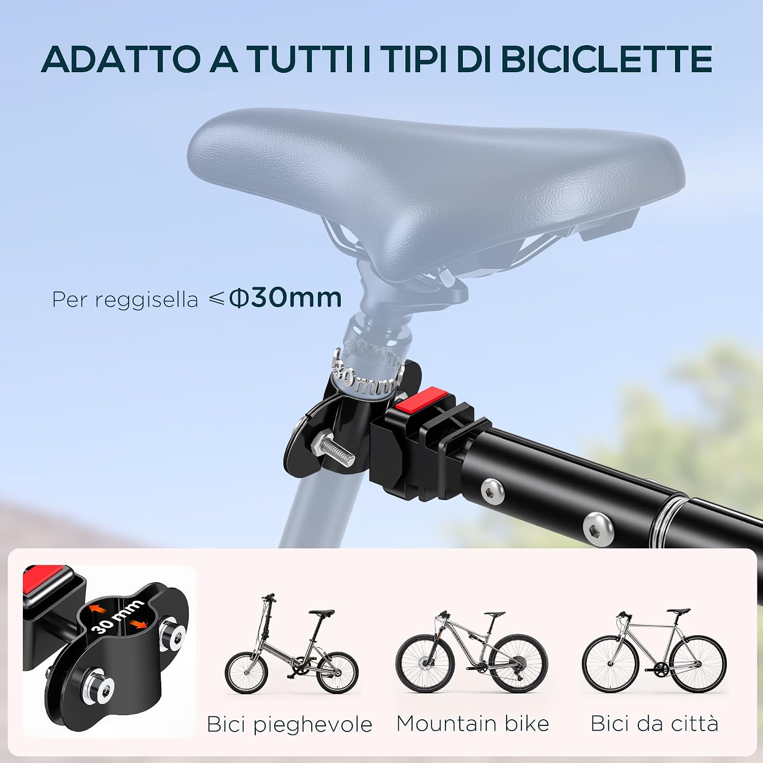 Thumbnail 2 de HOMCOM Remorque vélo 144 L