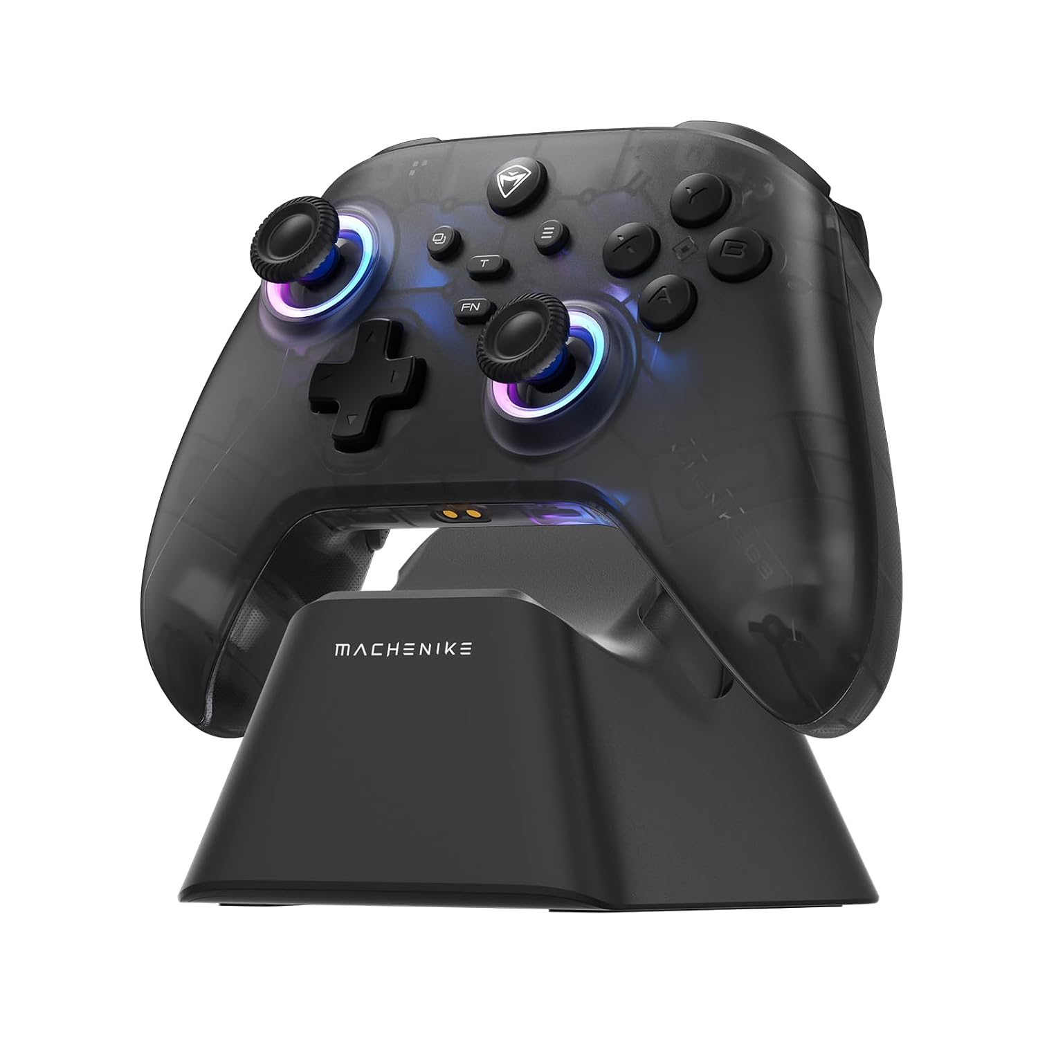 Machenike G3V2 Wireless-Controller für den PC – 2 Hall-Effekt-Sticks, 2 zuschaltbare Tasten, 1000mAh Akku, RGB (G3V2)