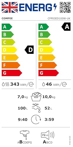 Thumbnail 9 de COMFEE' 10kg/7kg Washer Dryer Machine 2 in 1 – Energy Class A with BLDC Motor
