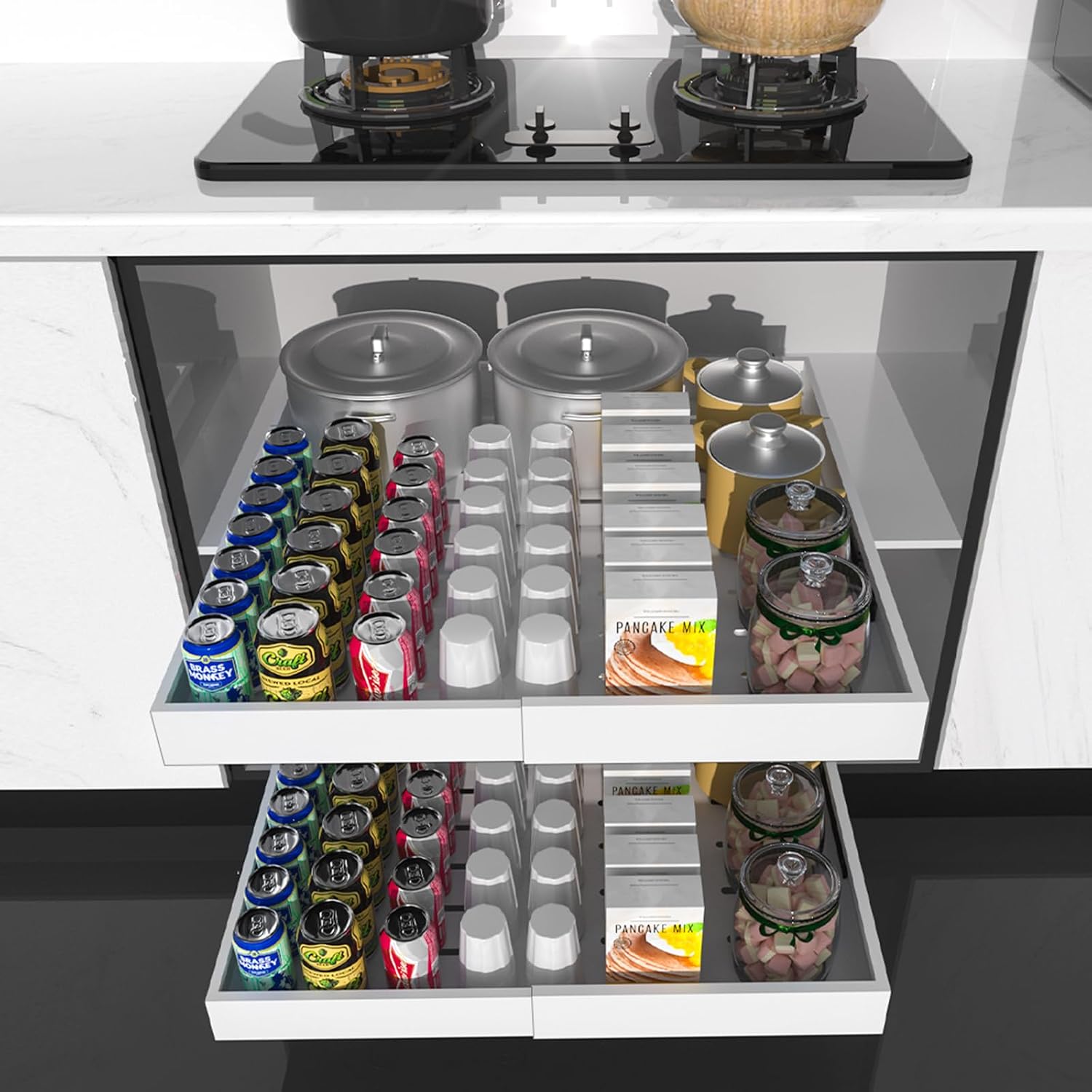 Thumbnail 6 de Pull-out cabinet organizer, carbon steel