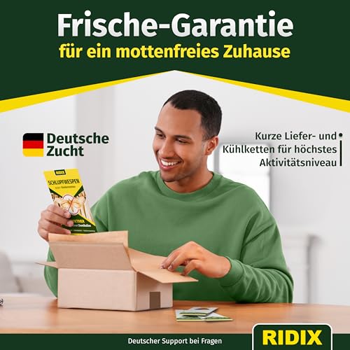 Thumbnail 6 de Ridix Schlupfwespen gegen Lebensmittelmotten – Biologische Lösung ohne Chemie (1 Lieferung mit 5 Karten)