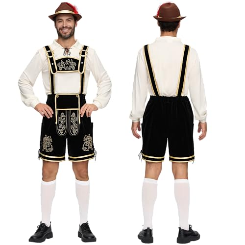 Thumbnail 3 de Spooktacular Creations Bavarian Beer Costume for Men with Hat, Shirt and Vest (Size S) – Oktoberfest Inspired Fancy Dress