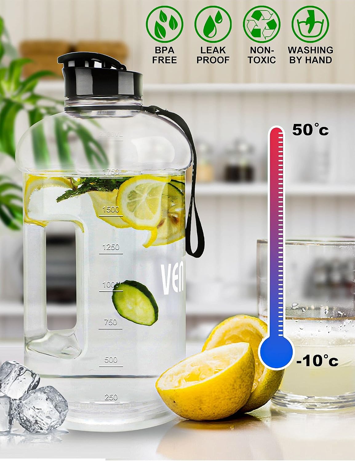Thumbnail 1 de VENNERLI Trinkflasche 2,2 L für Sport