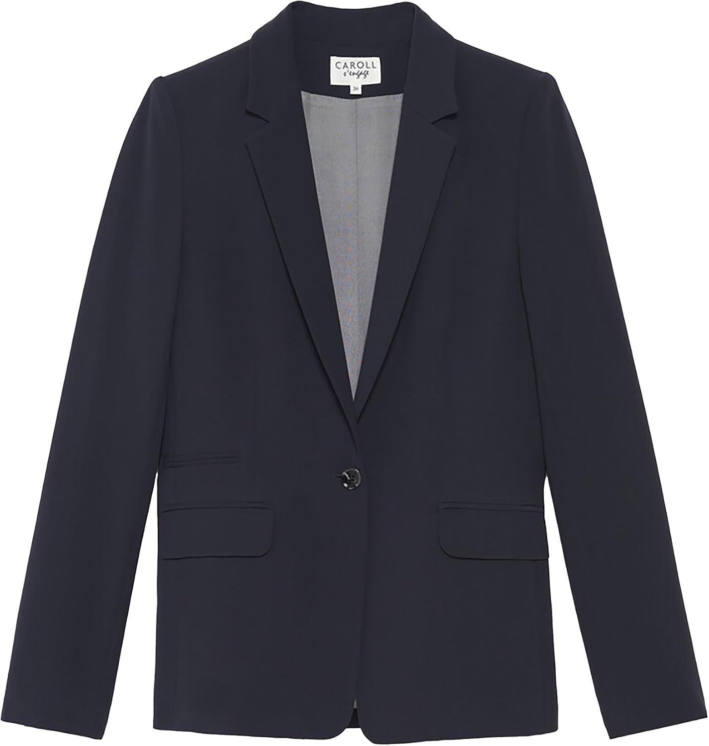 Detalle de CAROLL veste de tailleurs coupe cintrée – élégance intemporelle