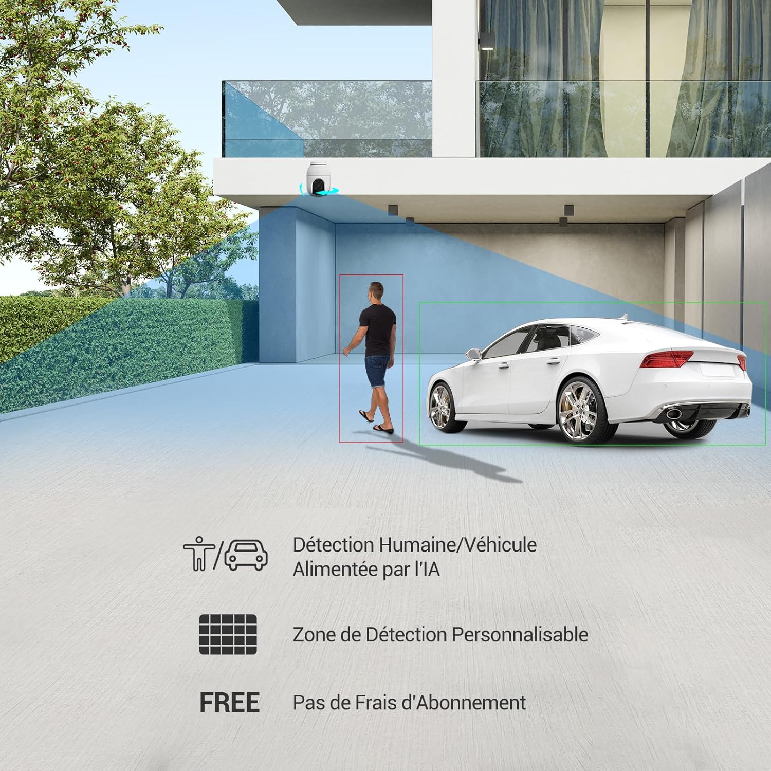 Thumbnail 3 de EZVIZ C8c 4MP Caméra 360°